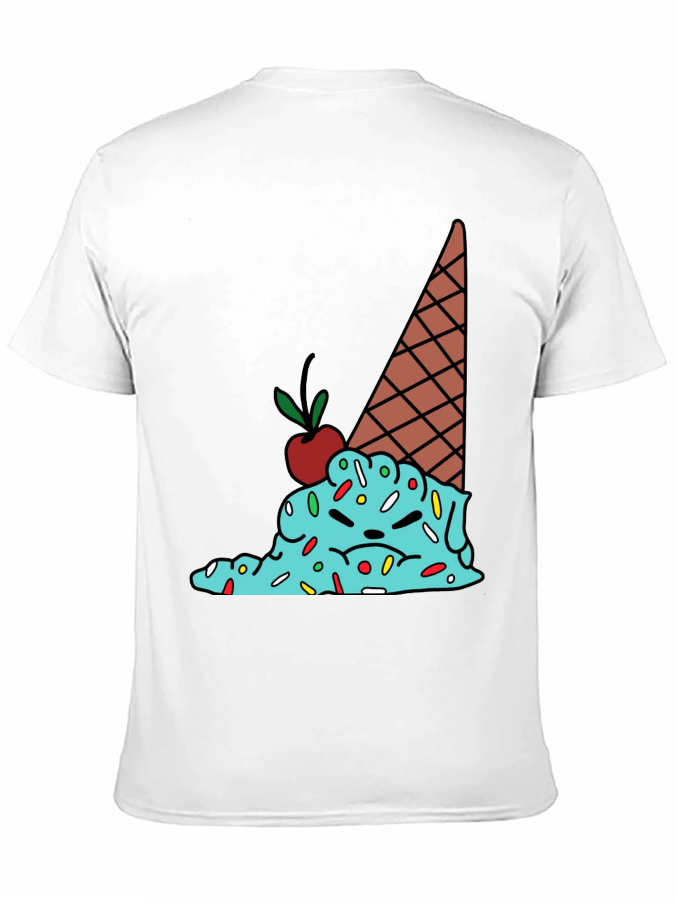 Melting Ice Cream Graphic Tee - Funny T-Shirt