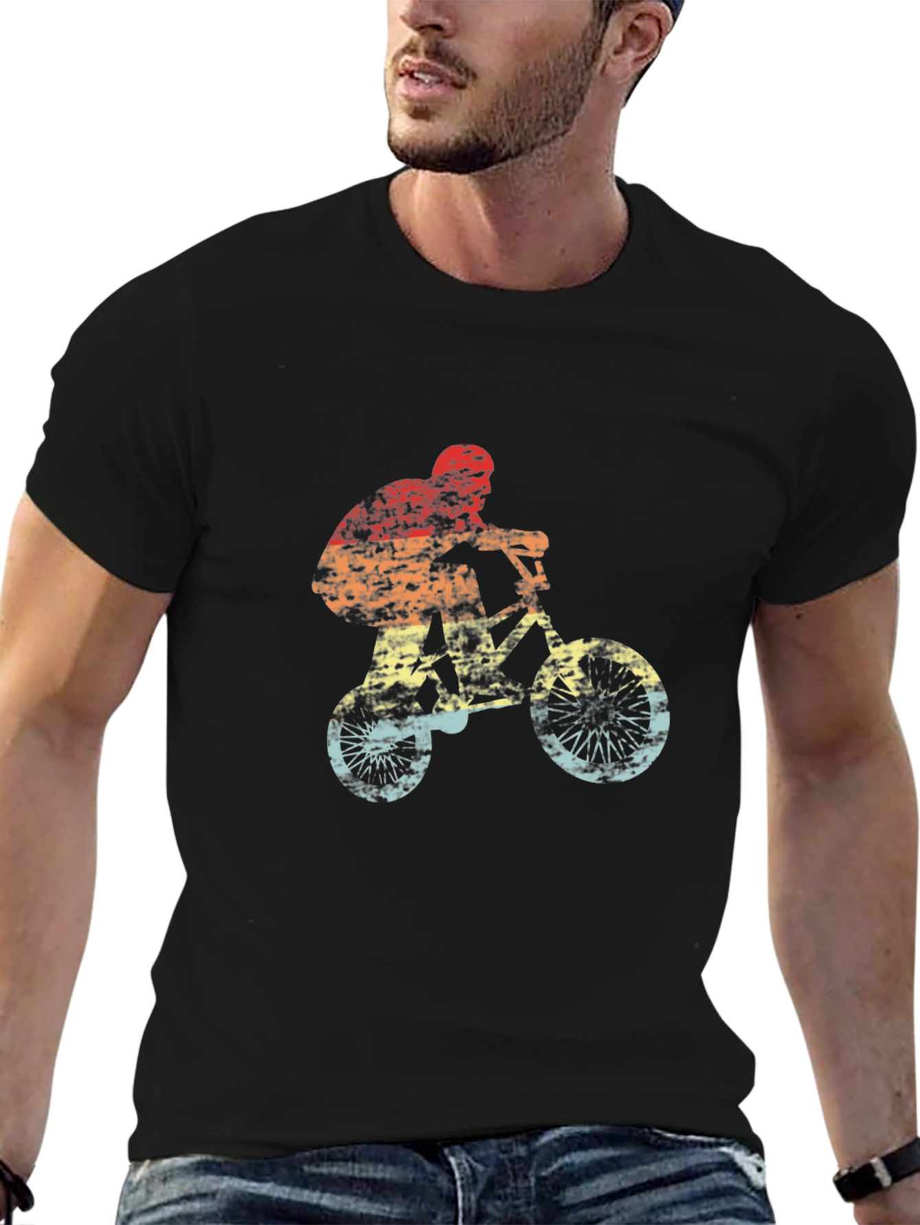 Retro Mountain Bike Graphic T-Shirt