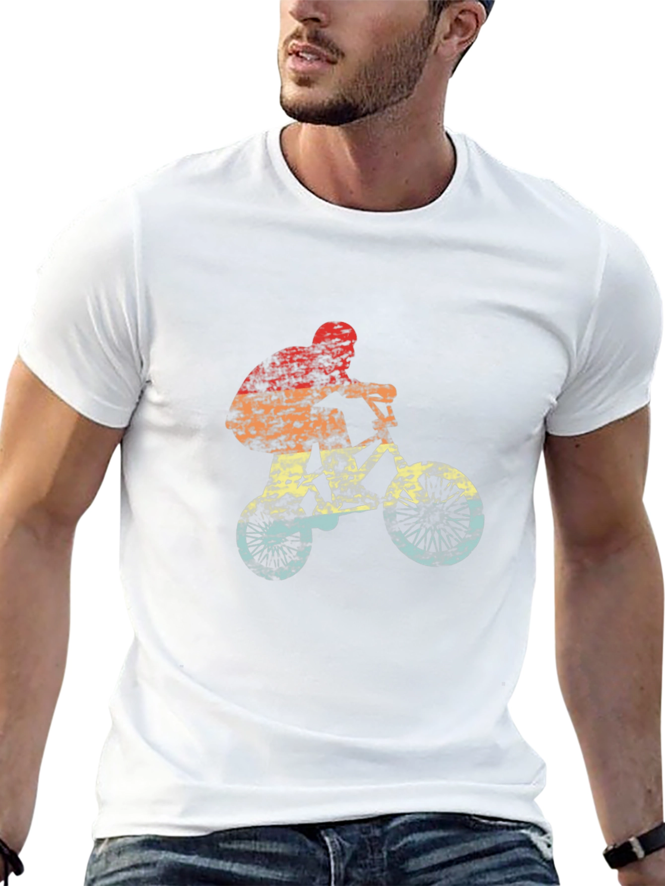 Retro Mountain Bike Graphic T-Shirt