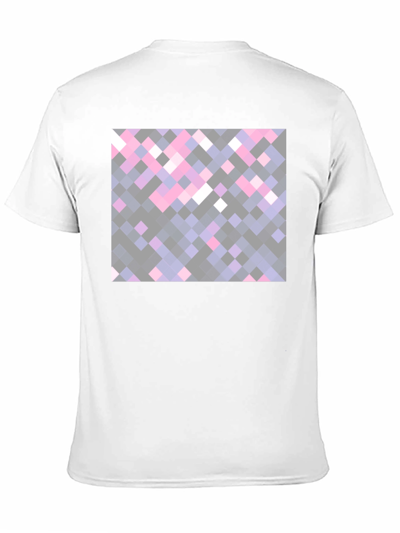 Pixelated Squares Black Tee