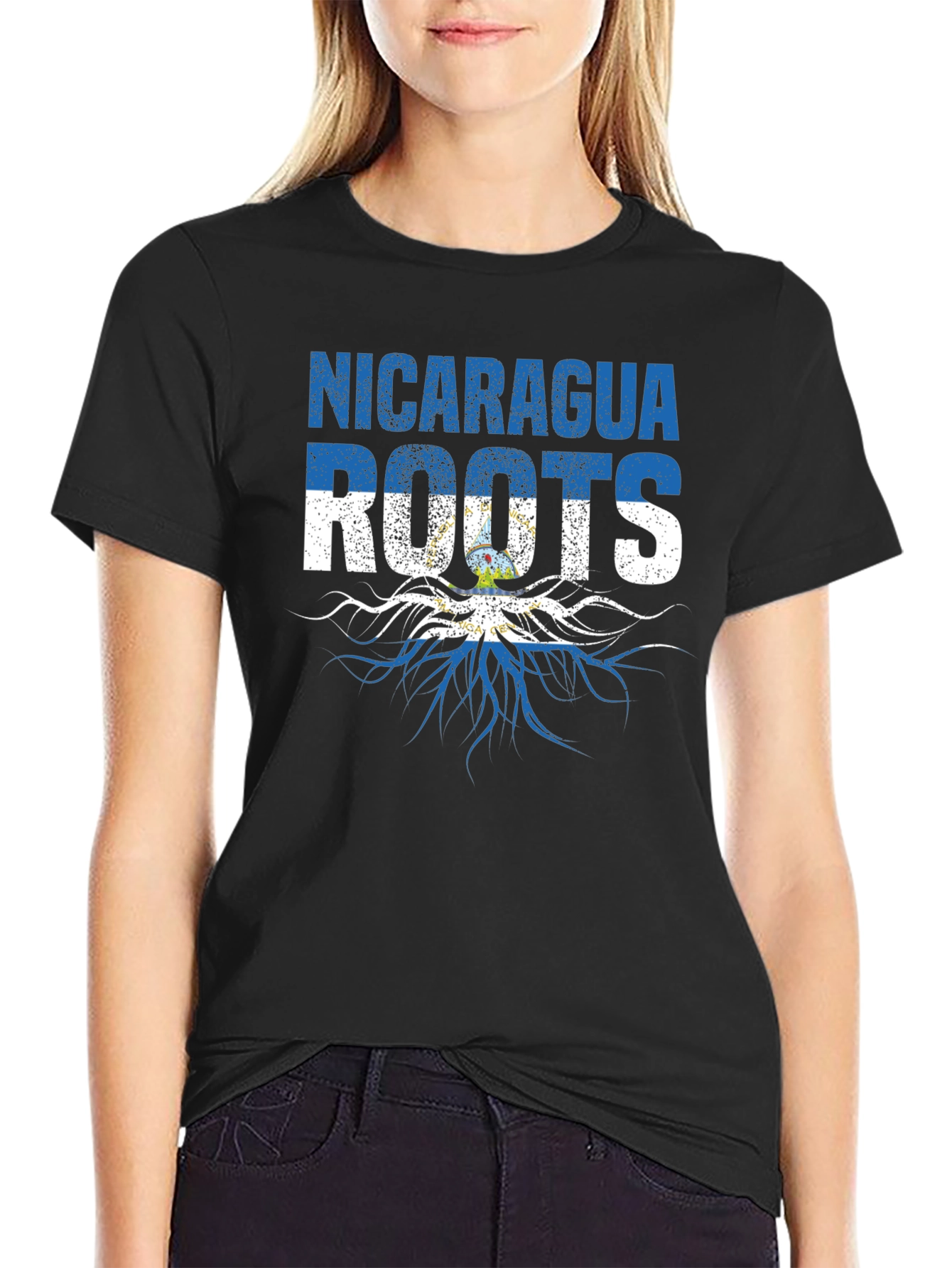 Nicaragua Roots T-Shirt - Black