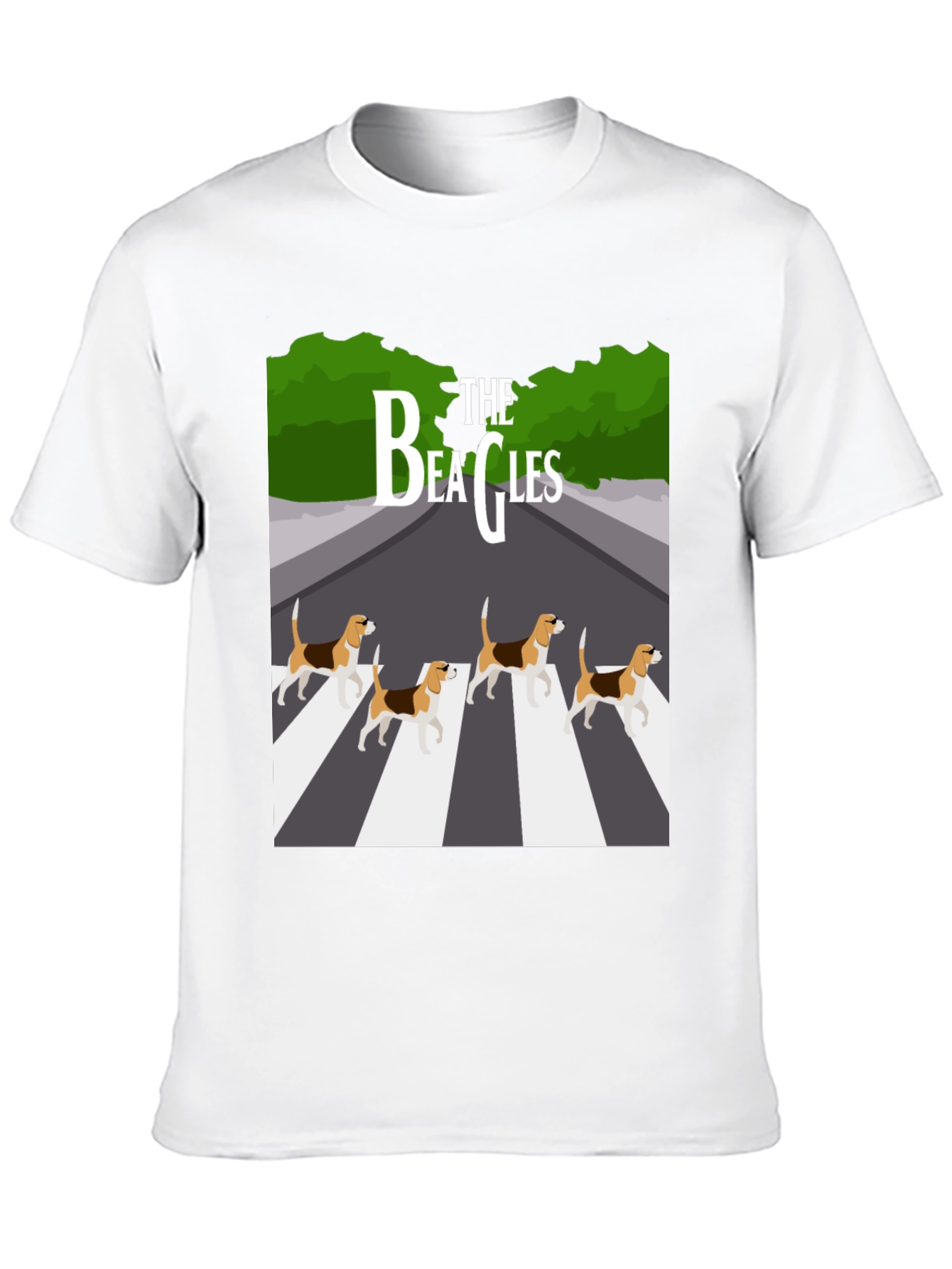 The Beagles T-Shirt - Beatles Abbey Road Parody