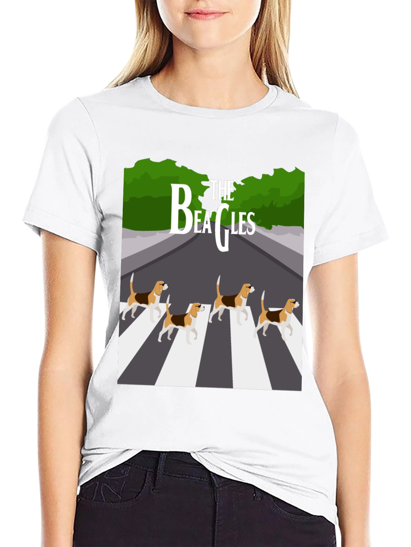 The Beagles T-Shirt - Beatles Abbey Road Parody