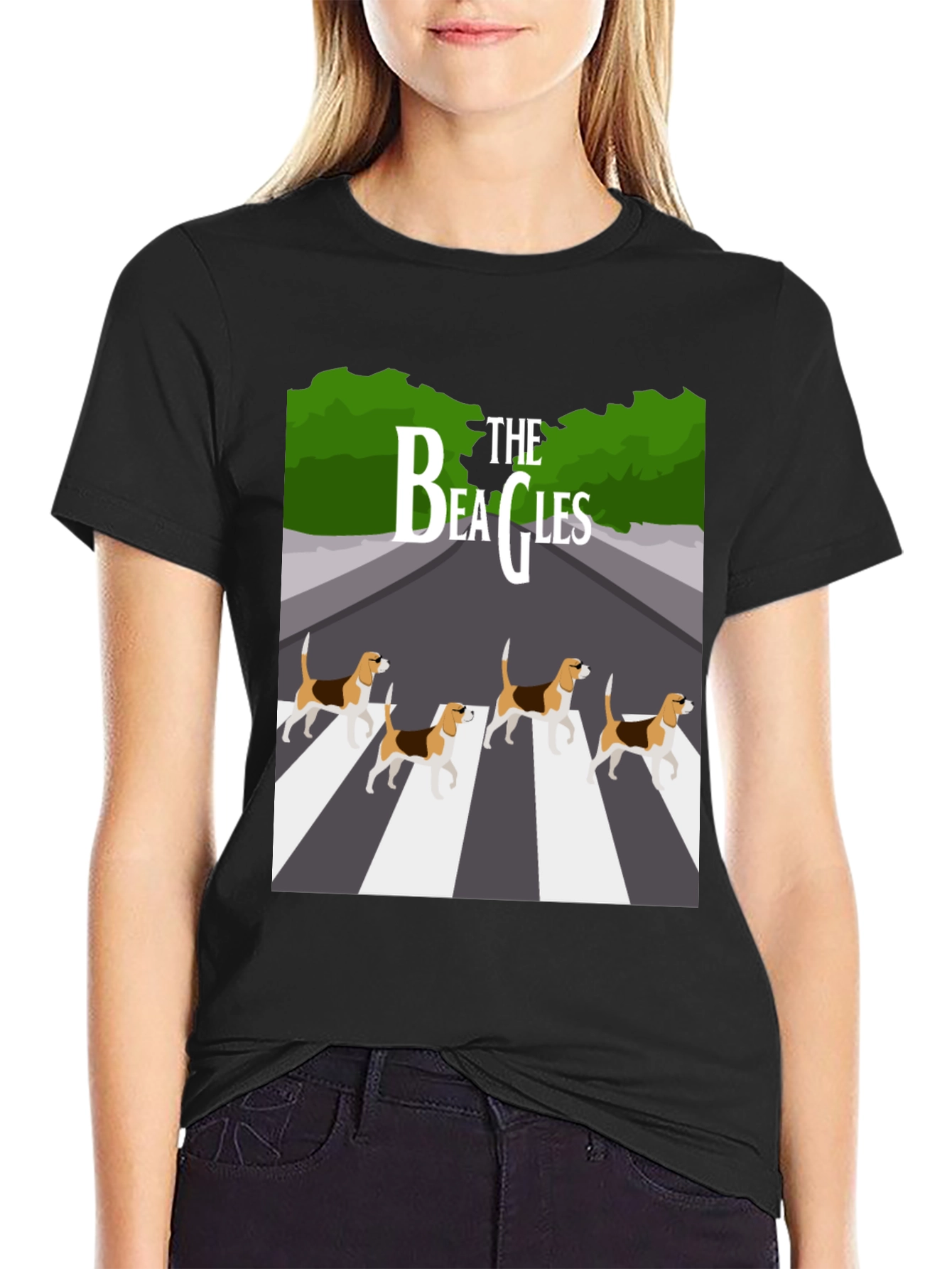 The Beagles T-Shirt - Beatles Abbey Road Parody