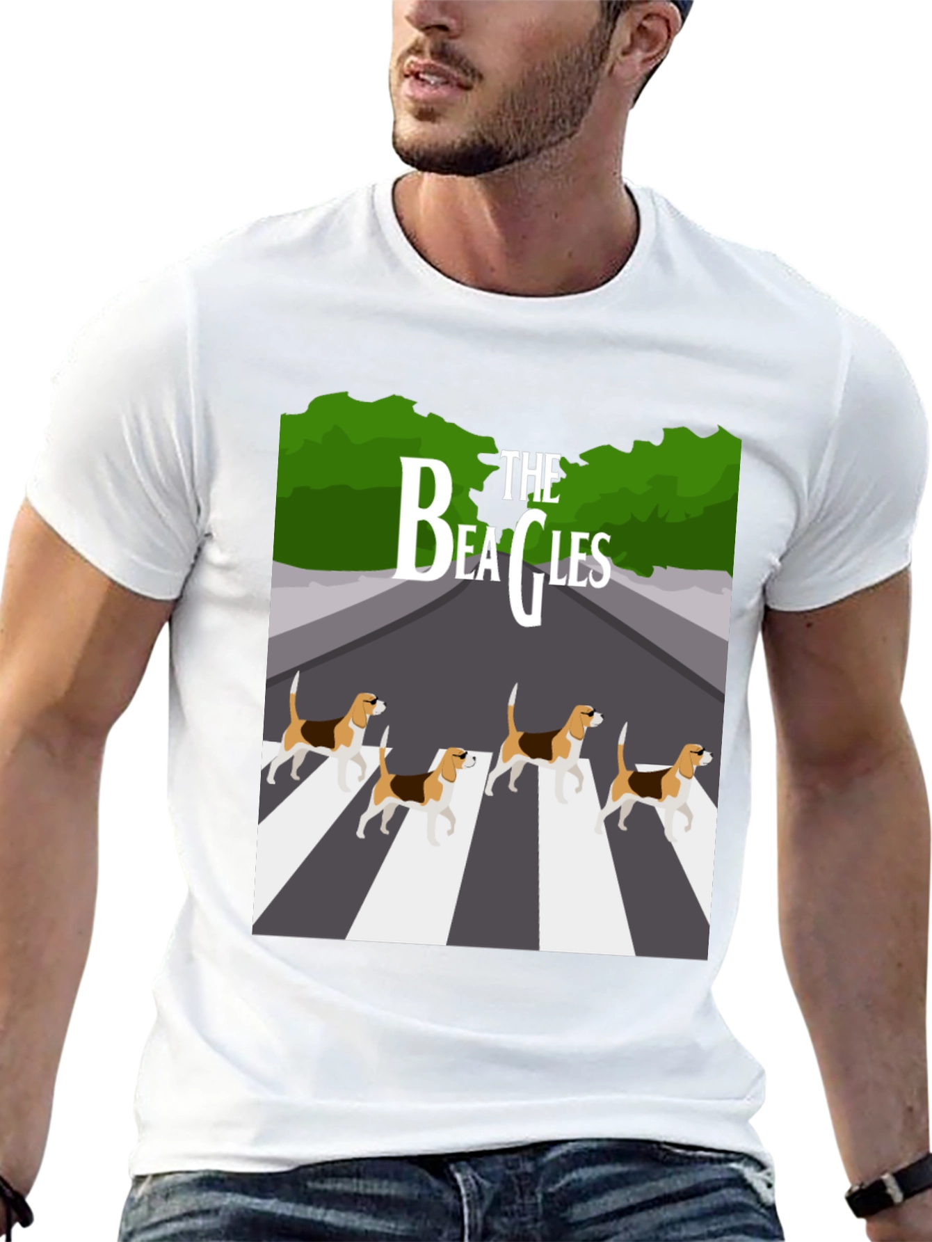 The Beagles T-Shirt - Beatles Abbey Road Parody