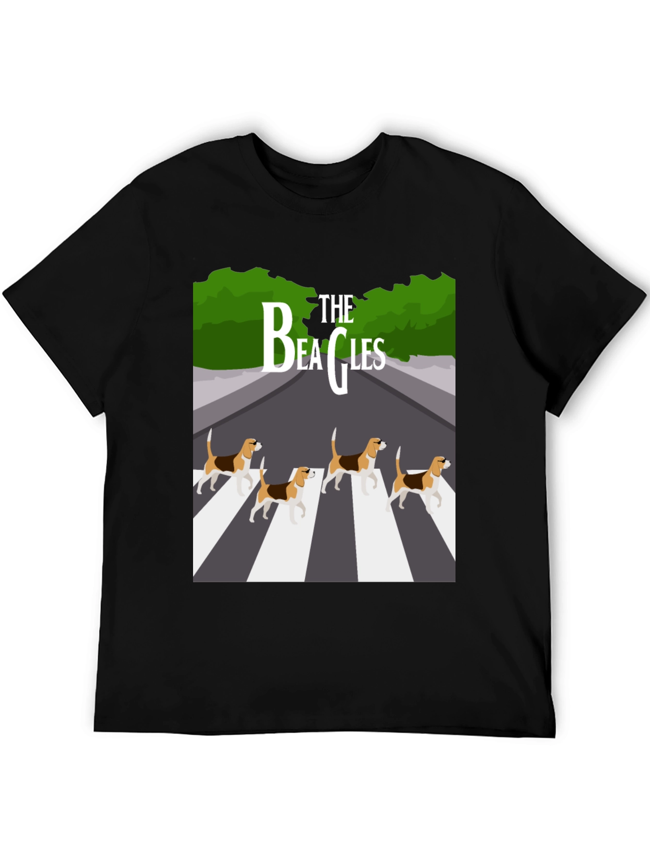 The Beagles T-Shirt - Beatles Abbey Road Parody