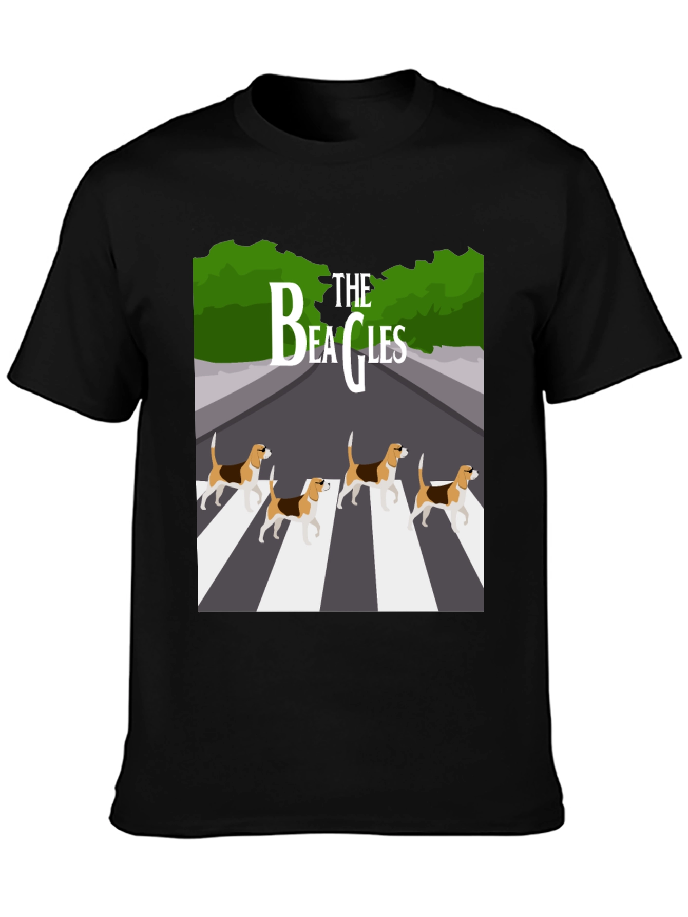 The Beagles T-Shirt - Beatles Abbey Road Parody