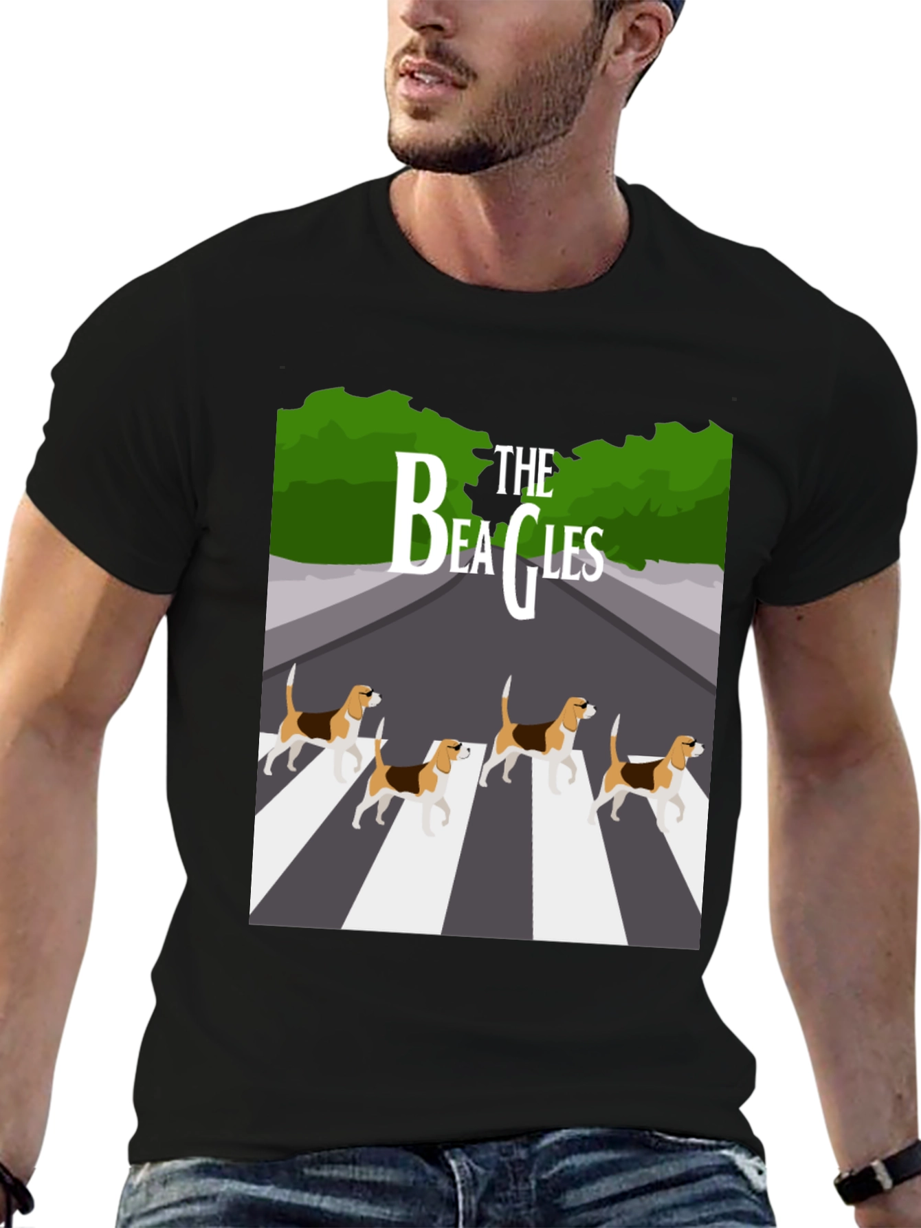 The Beagles T-Shirt - Beatles Abbey Road Parody