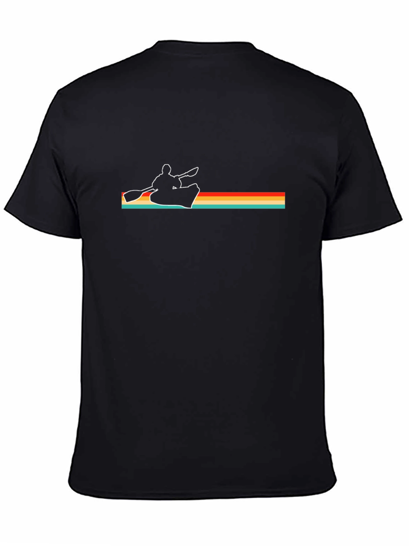 Retro Kayak Silhouette Graphic T-Shirt