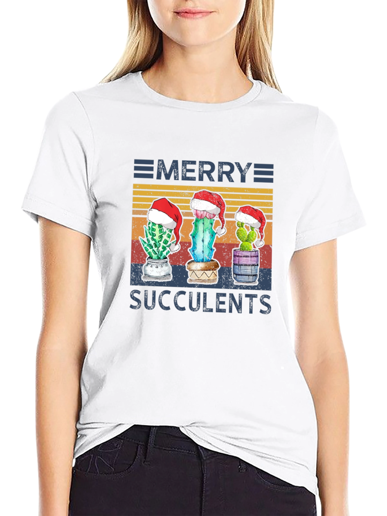 Merry Succulents Graphic Tee