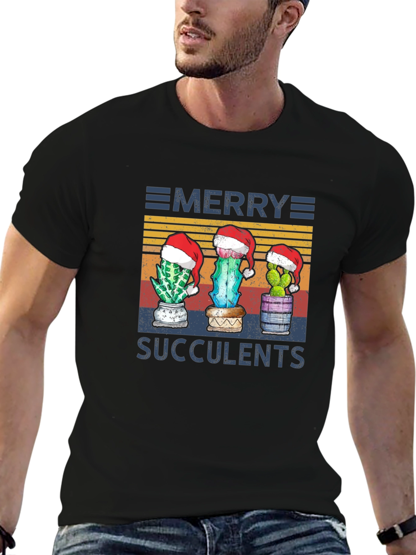Merry Succulents Graphic Tee