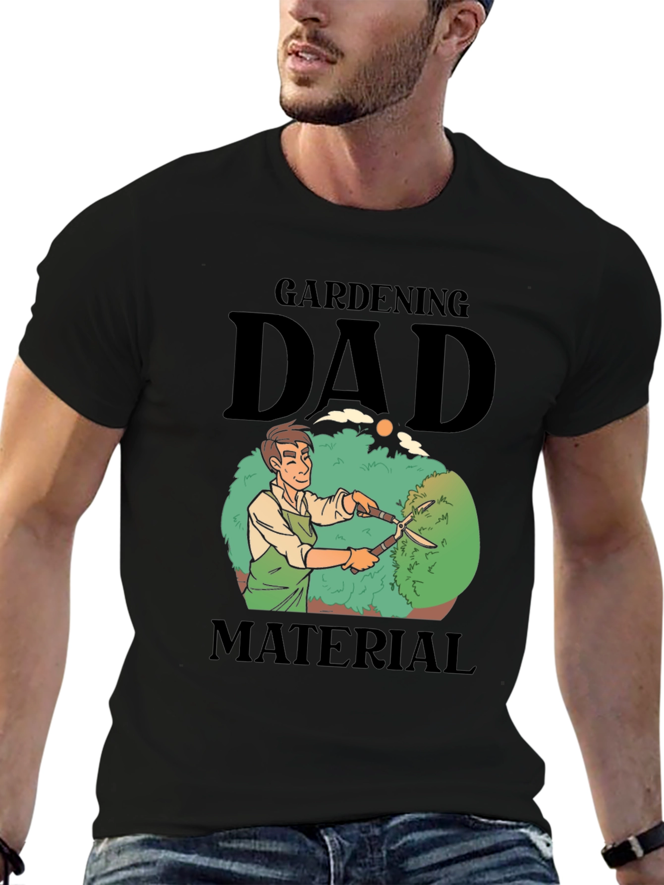 Gardening Dad Material T-Shirt - Gardener Gift