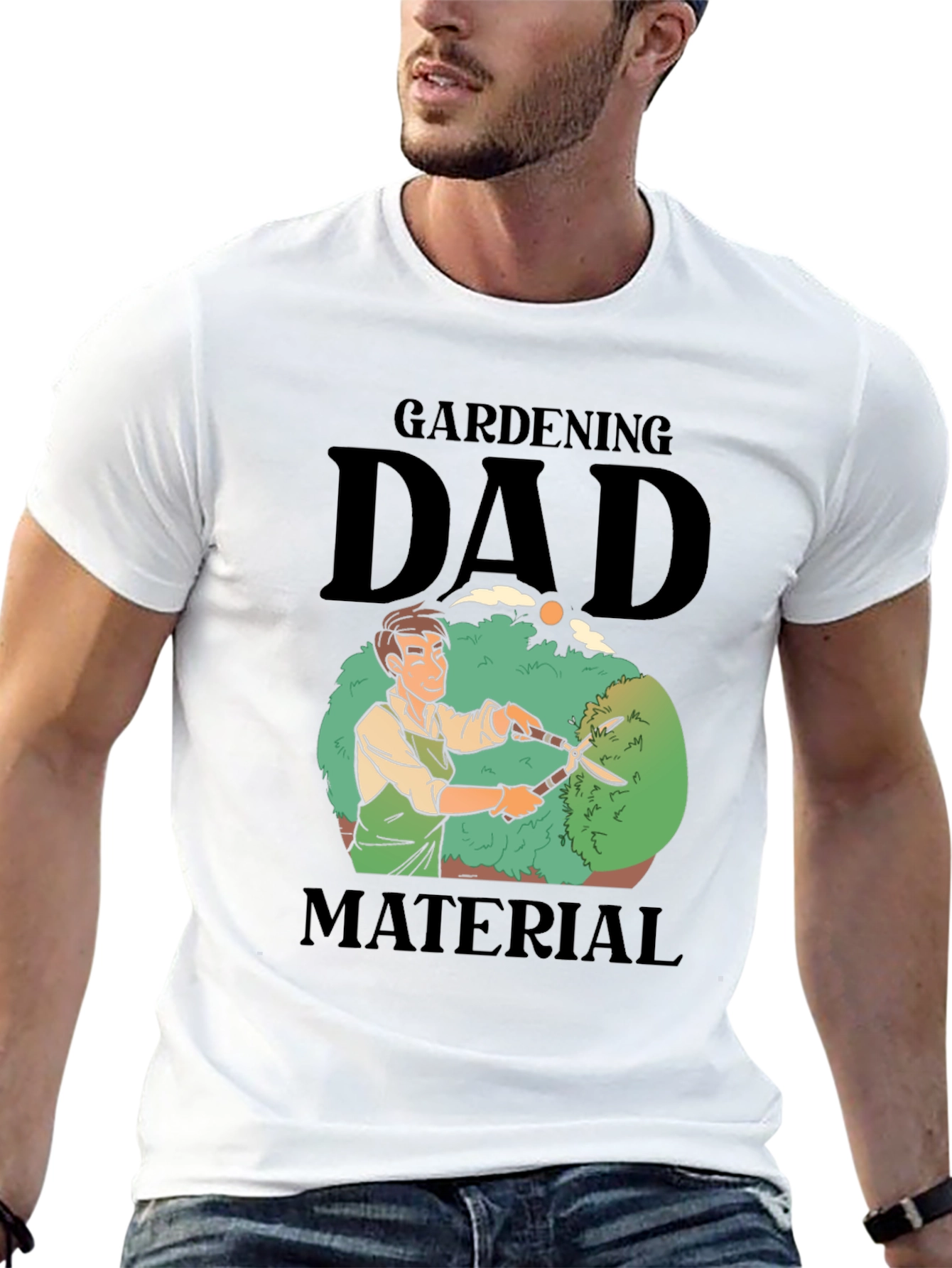 Gardening Dad Material T-Shirt - Gardener Gift