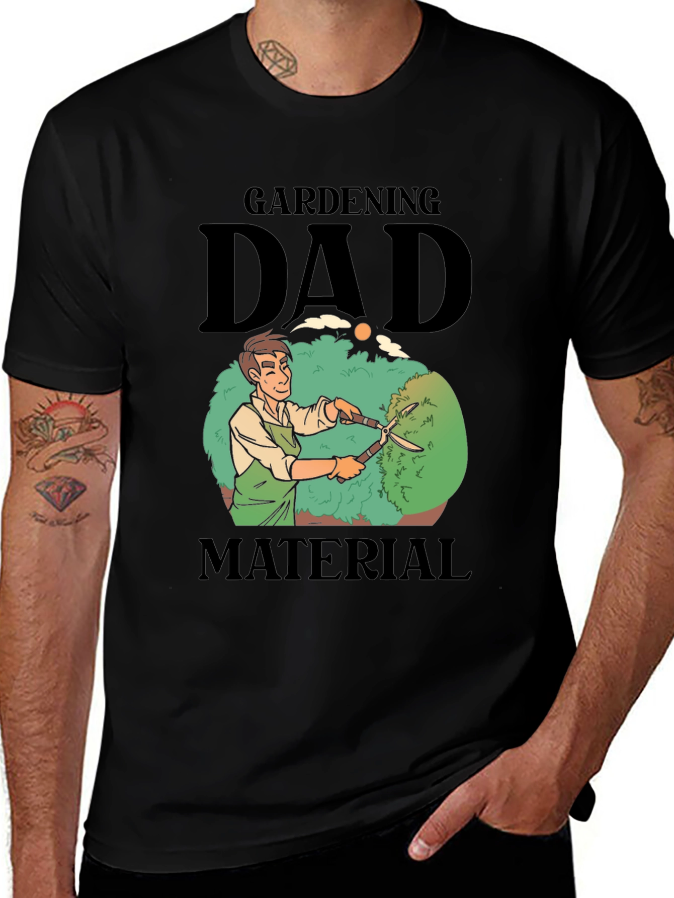 Gardening Dad Material T-Shirt - Gardener Gift