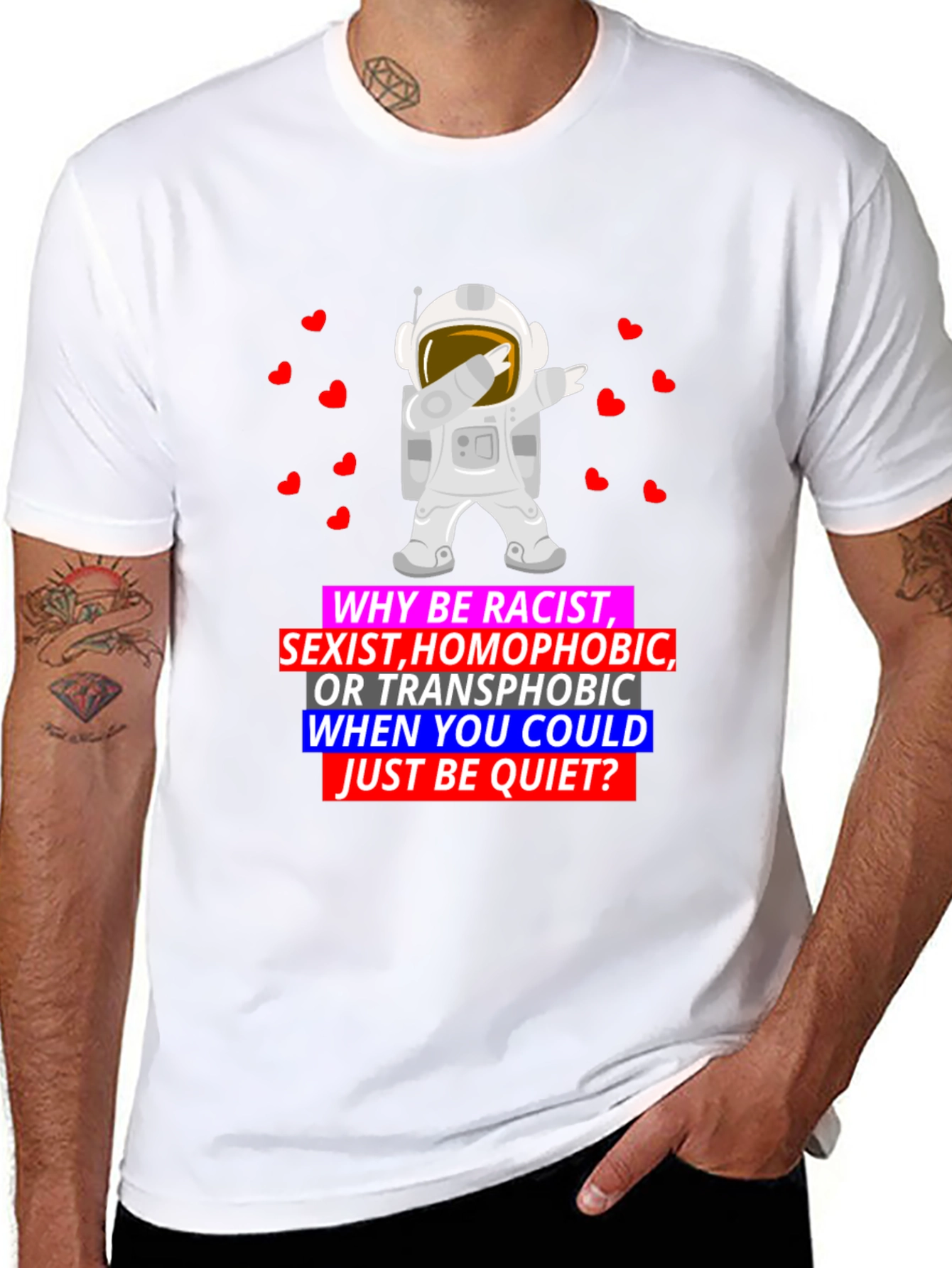 Why Be Racist Graphic T-Shirt