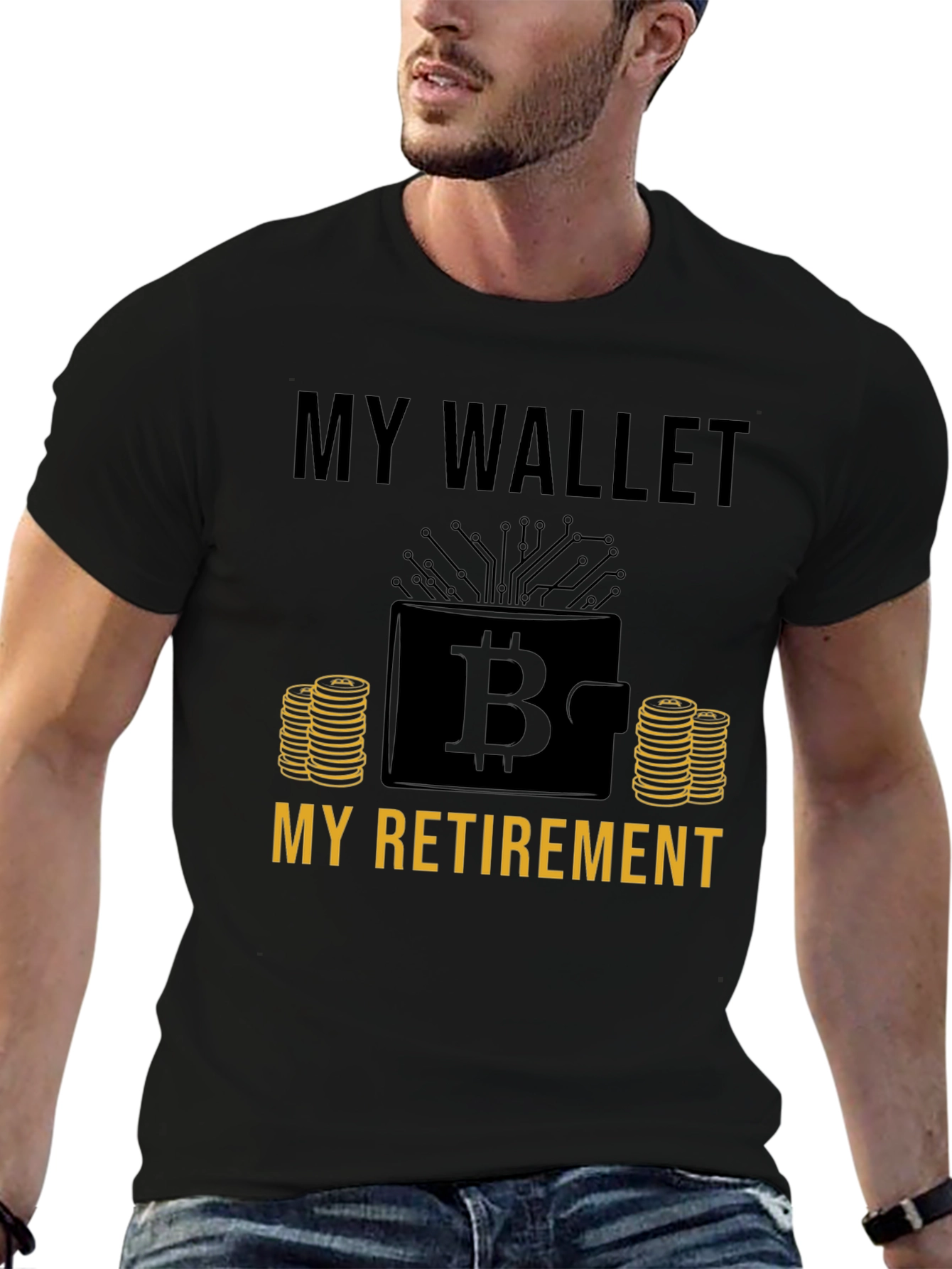 Bitcoin Wallet Retirement T-Shirt - Crypto Investment Tee