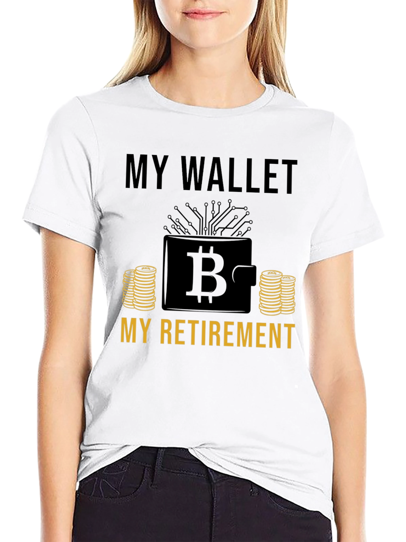 Bitcoin Wallet Retirement T-Shirt - Crypto Investment Tee