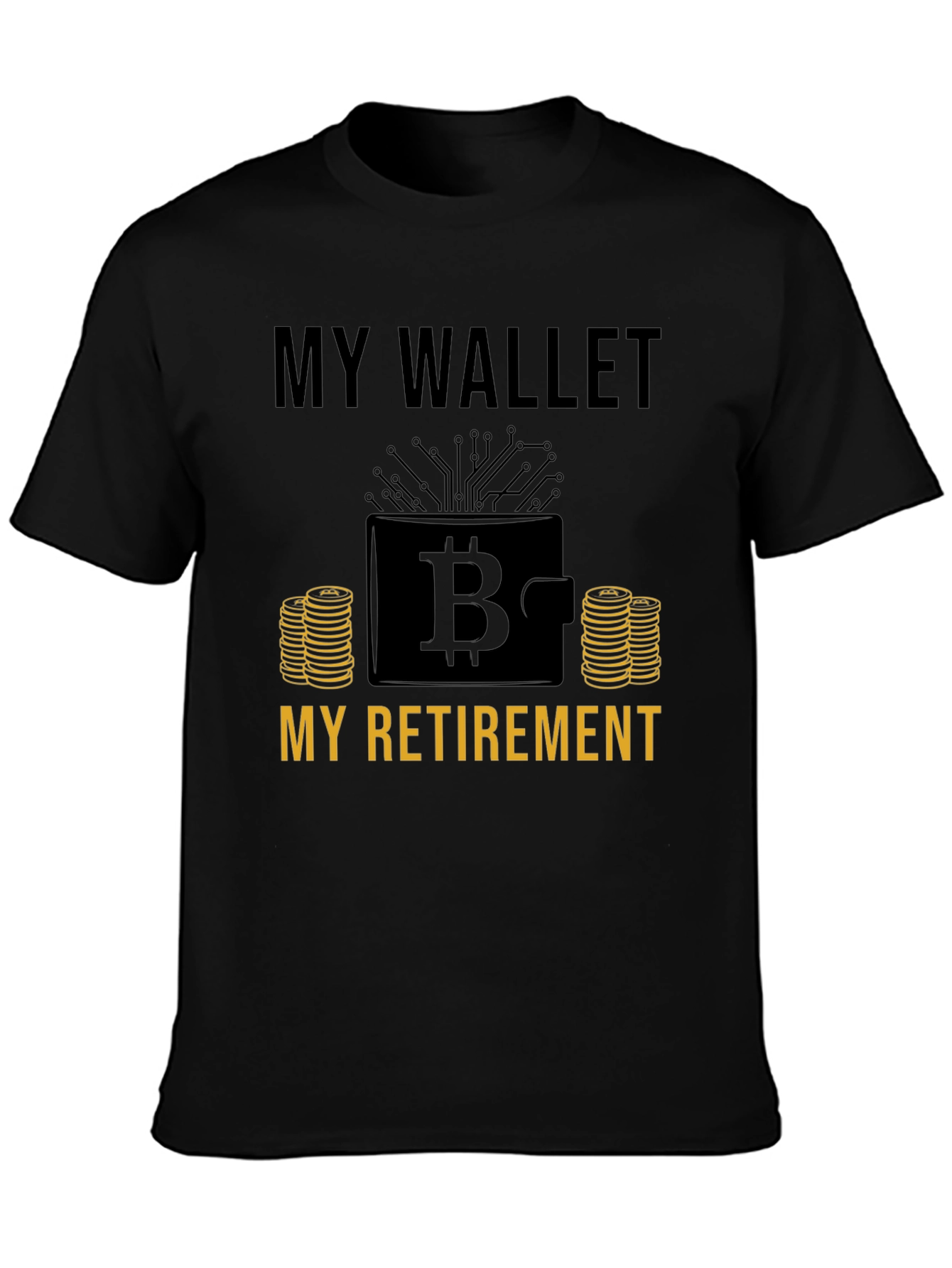 Bitcoin Wallet Retirement T-Shirt - Crypto Investment Tee