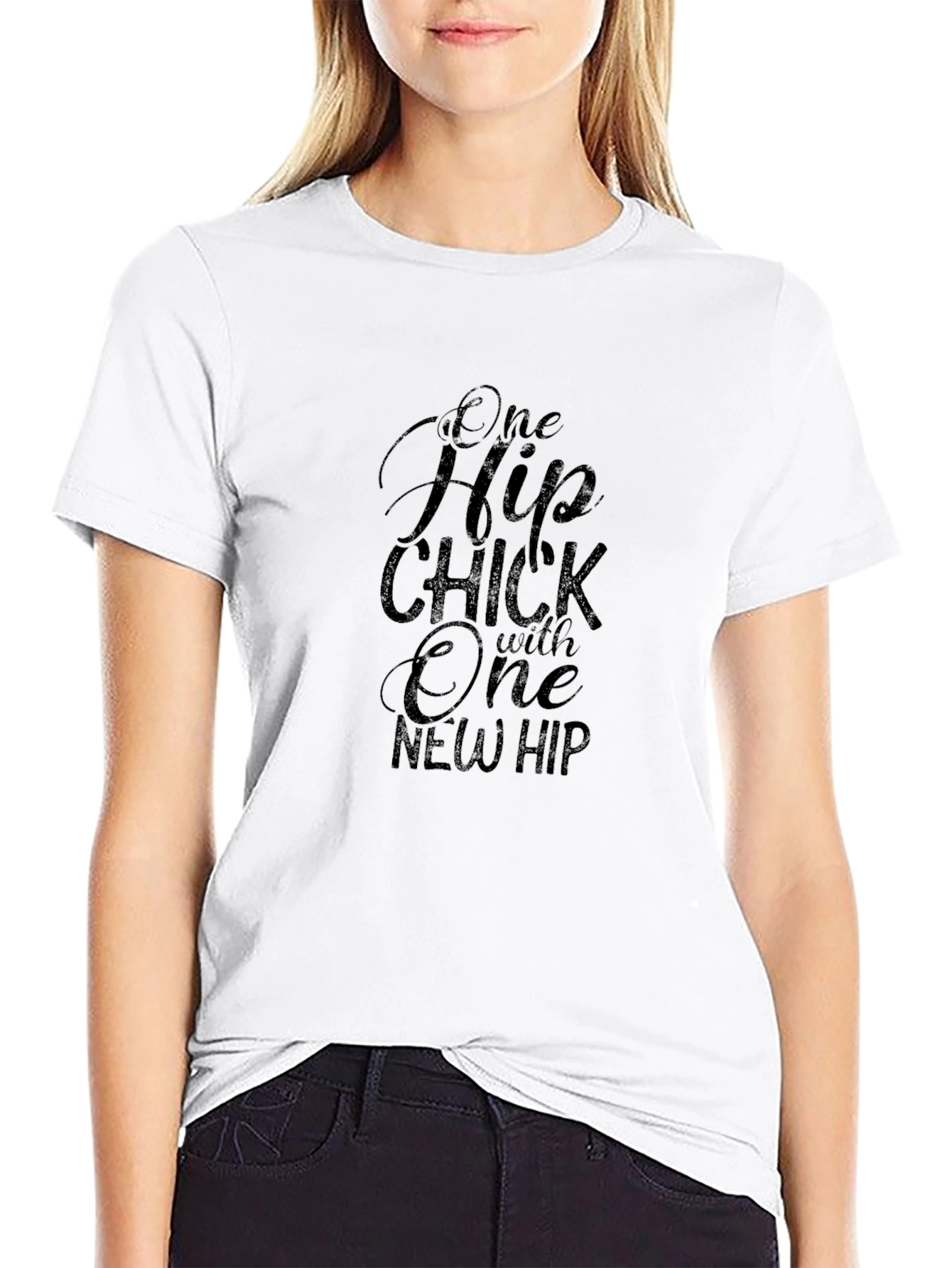 One Hip Chick New Hip Graphic T-Shirt