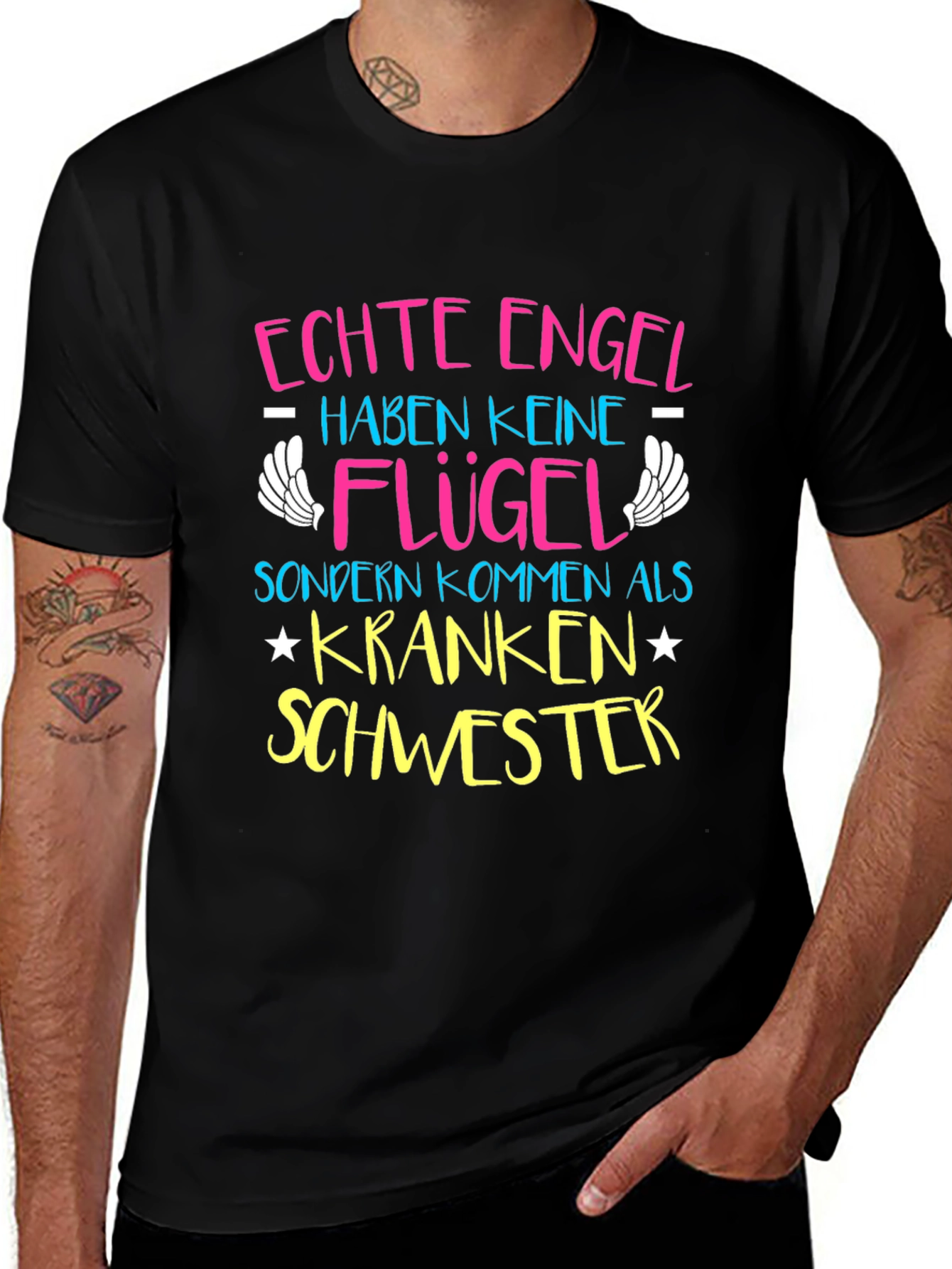 Echte Engel Krankenschwester T-Shirt - Nurse Gift Tee