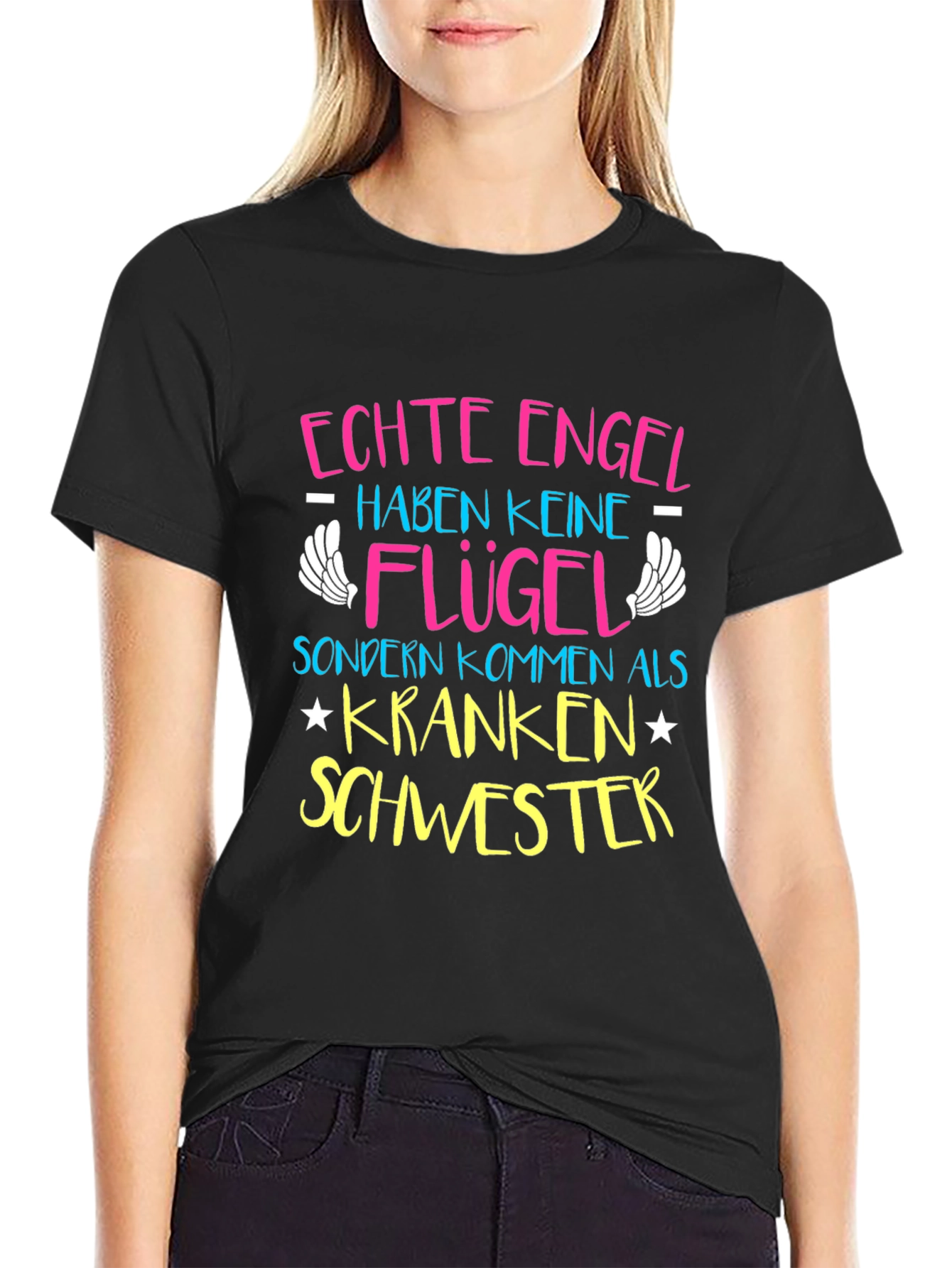 Echte Engel Krankenschwester T-Shirt - Nurse Gift Tee