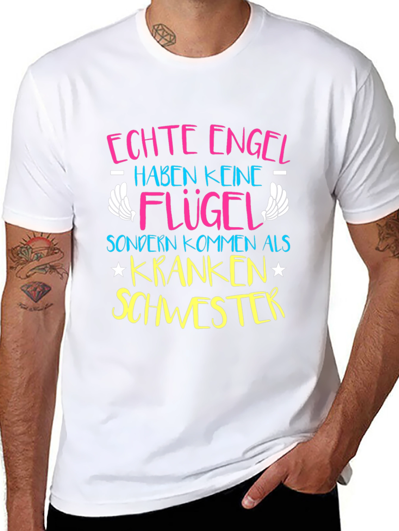 Echte Engel Krankenschwester T-Shirt - Nurse Gift Tee