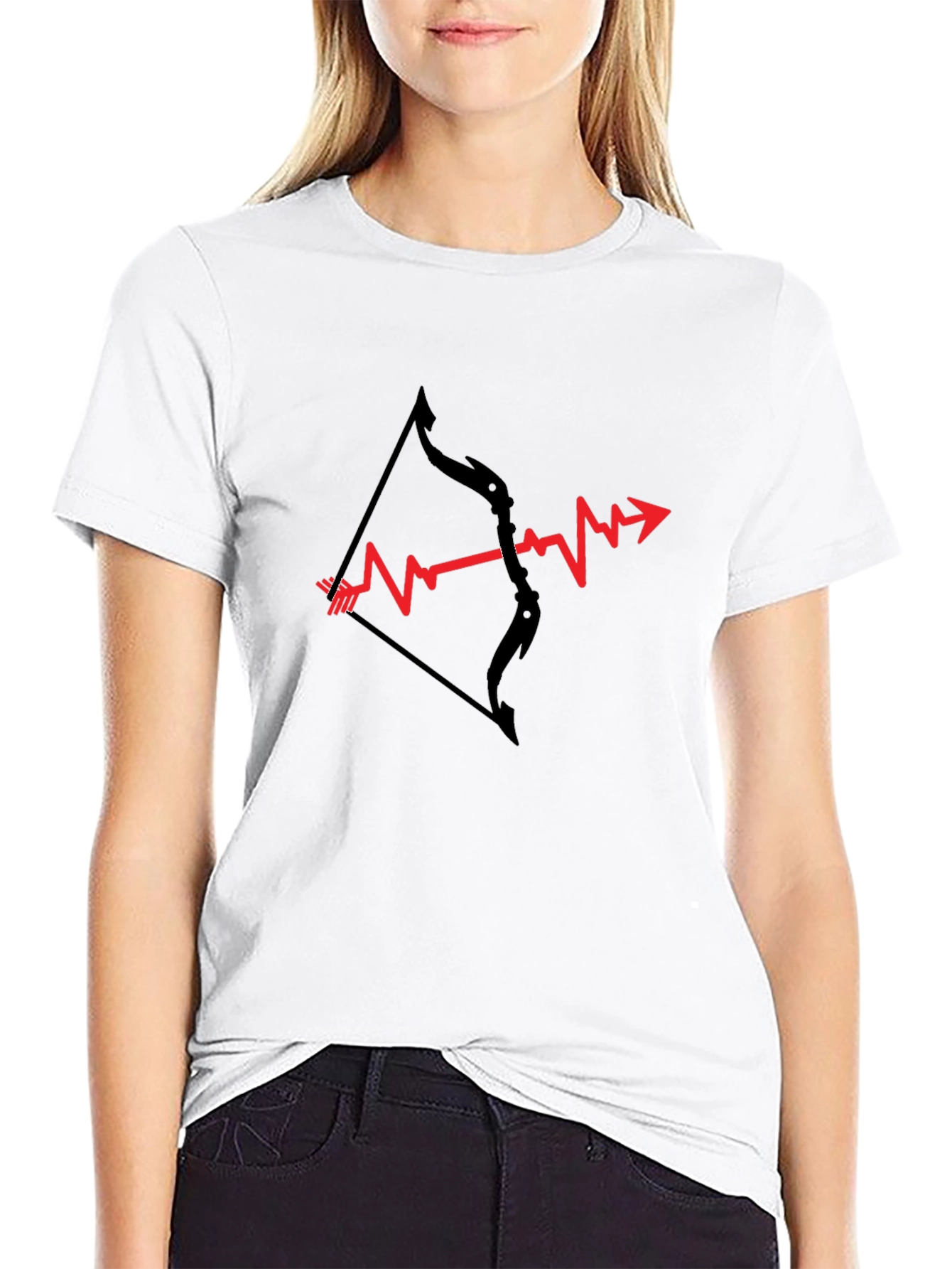 Heartbeat Arrow Graphic Tee - Archers Pulse