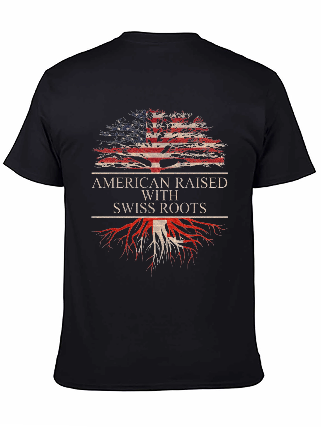 American Raised with Swiss Roots Tee