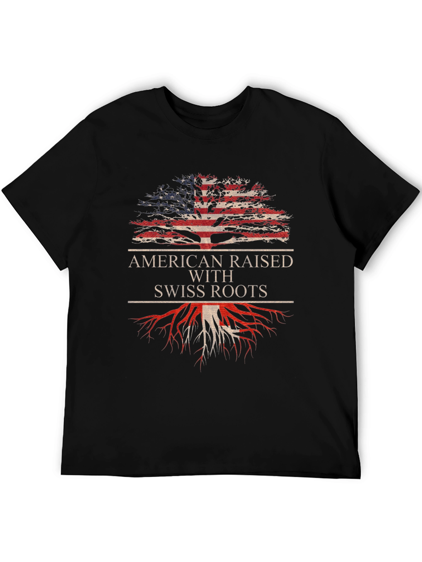 American Raised with Swiss Roots Tee