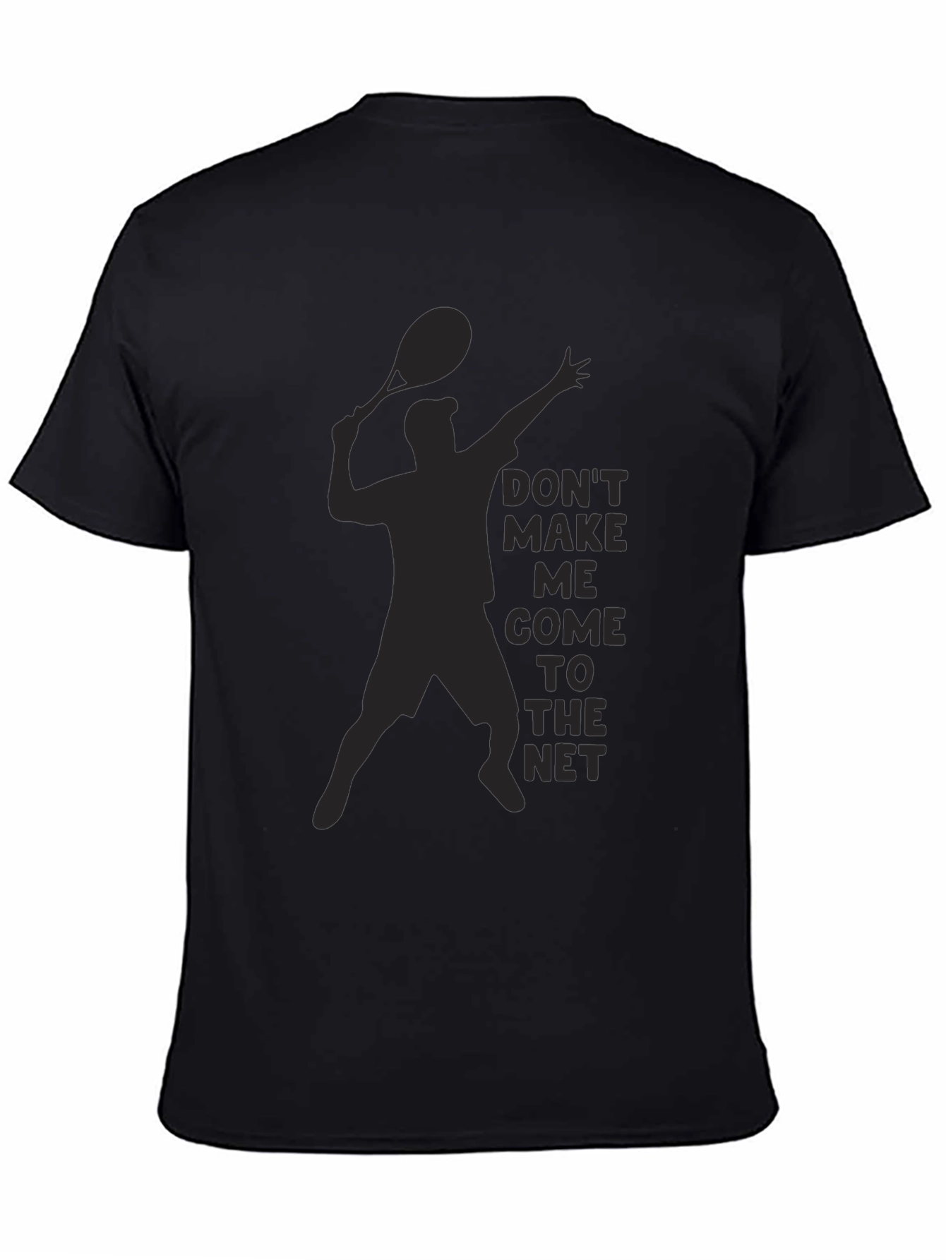Tennis Player Silhouette Graphic T-Shirt