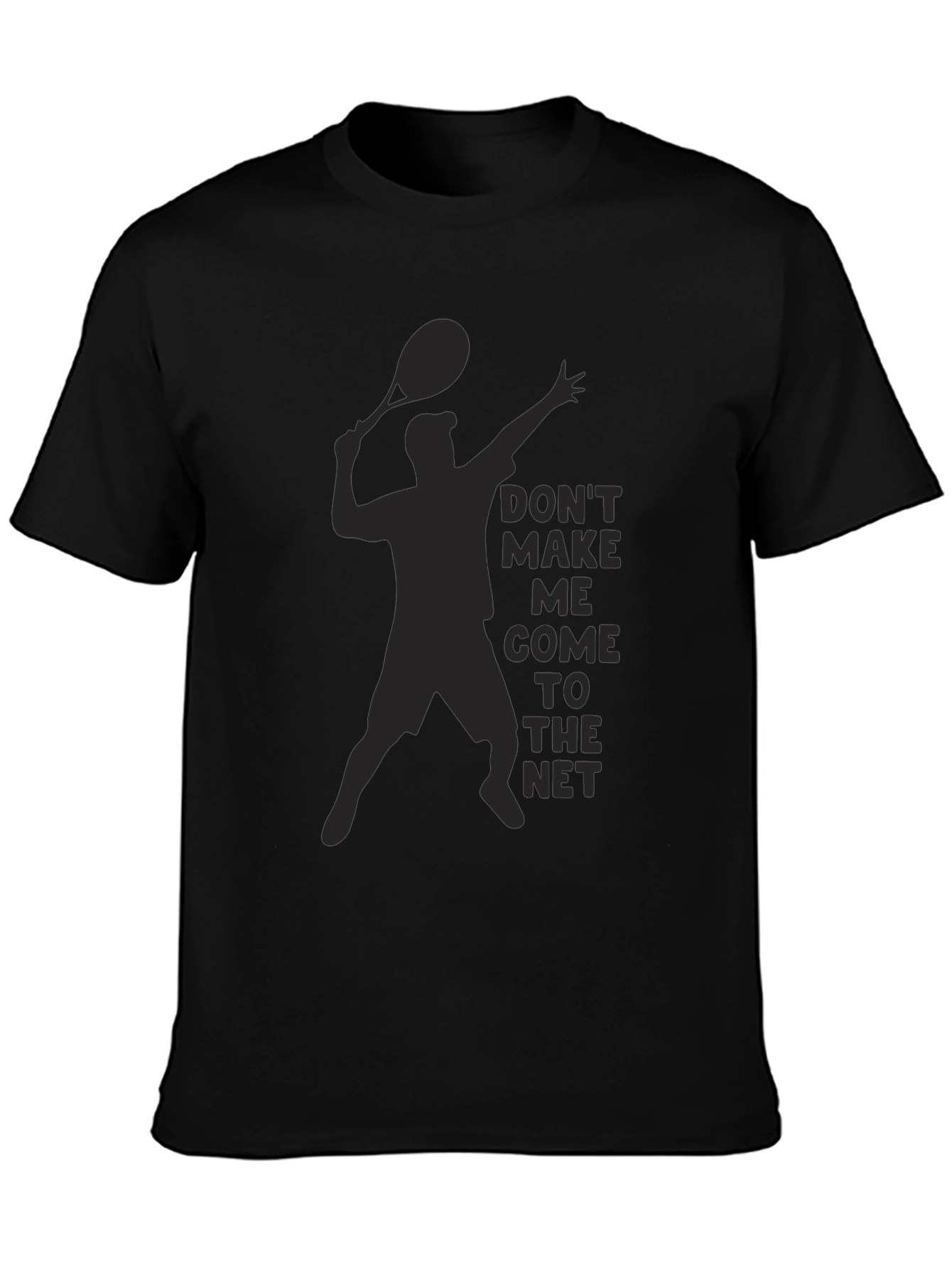 Tennis Player Silhouette Graphic T-Shirt