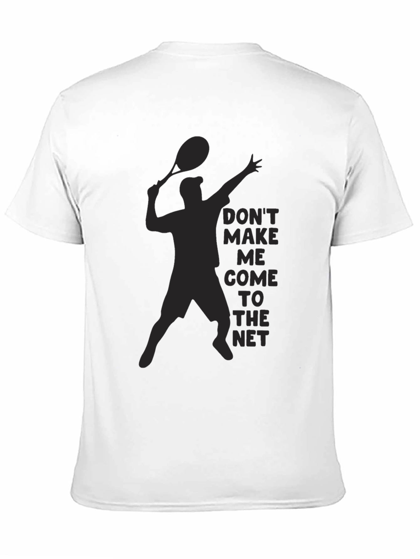 Tennis Player Silhouette Graphic T-Shirt