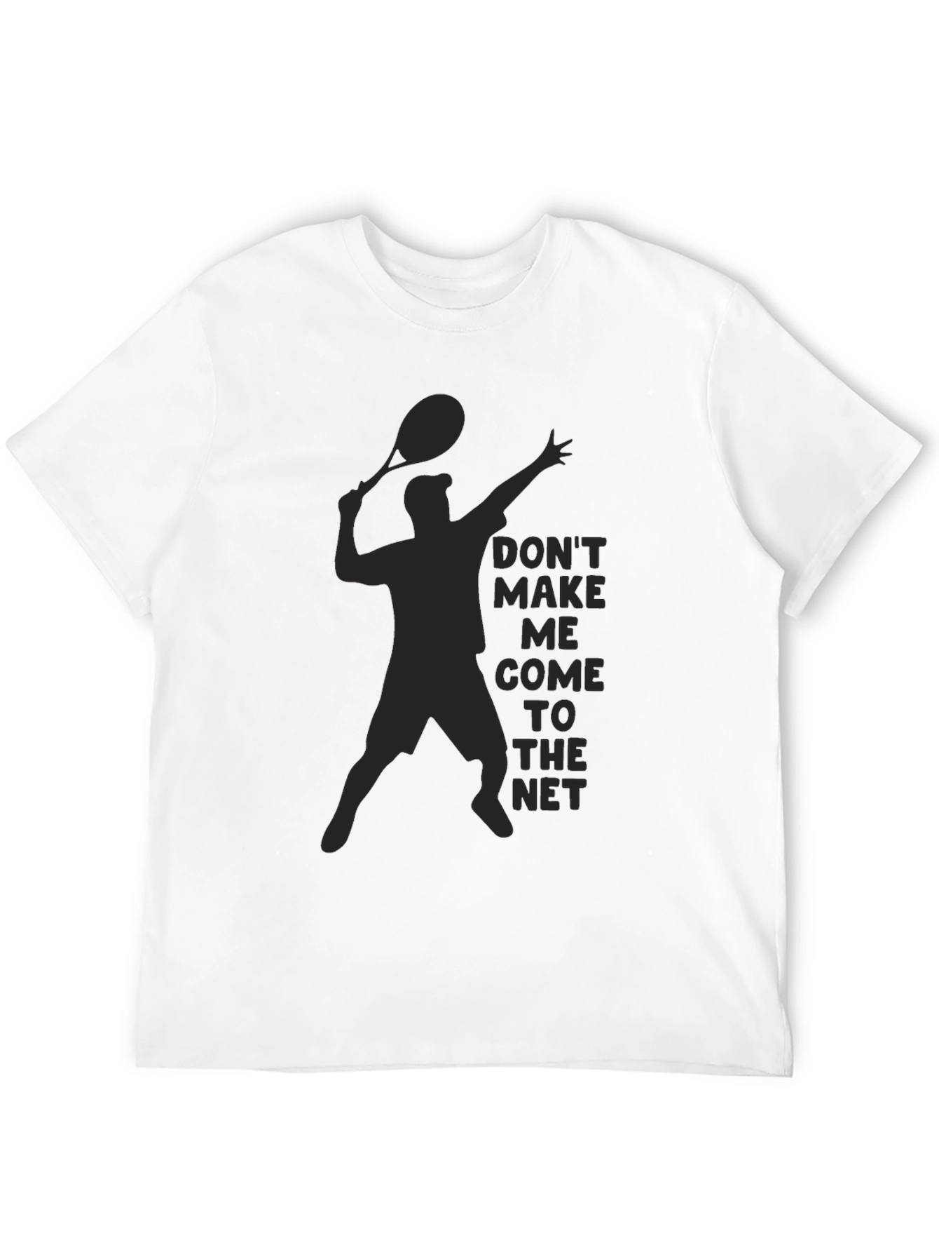 Tennis Player Silhouette Graphic T-Shirt