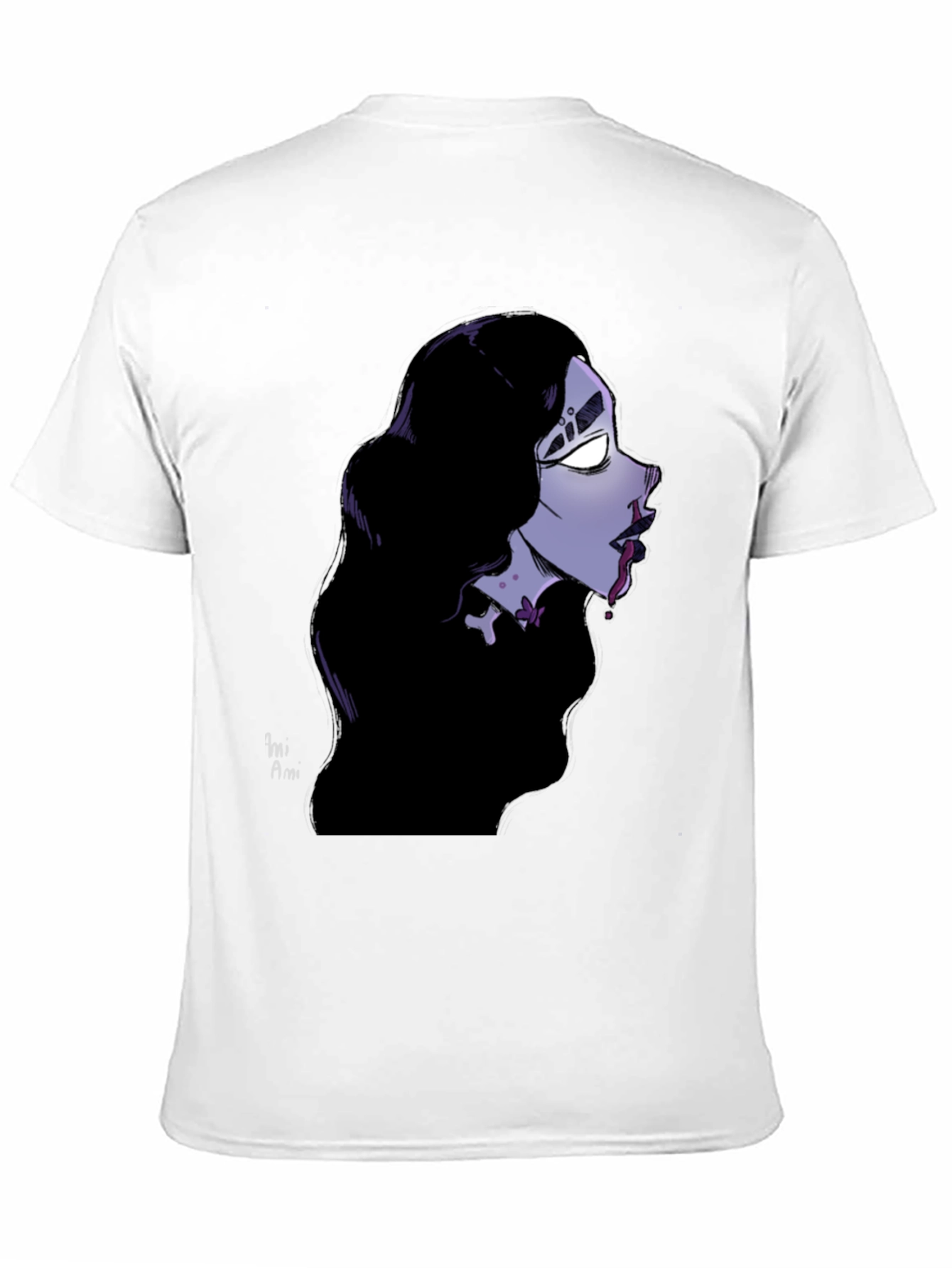 Gothic Vampire Graphic Tee - Unisex Black T-Shirt