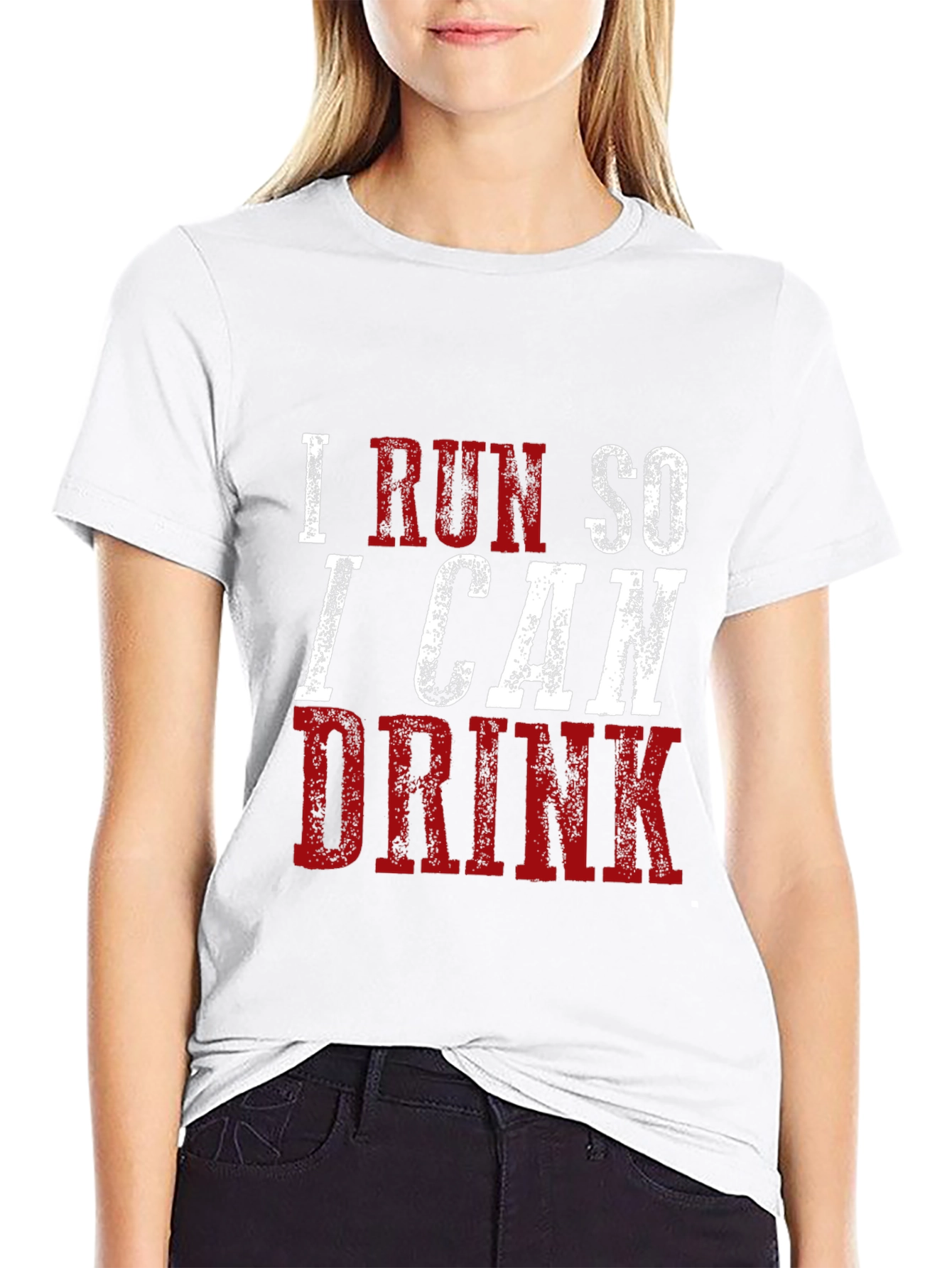 Funny I Run So I Can Drink Graphic Tee