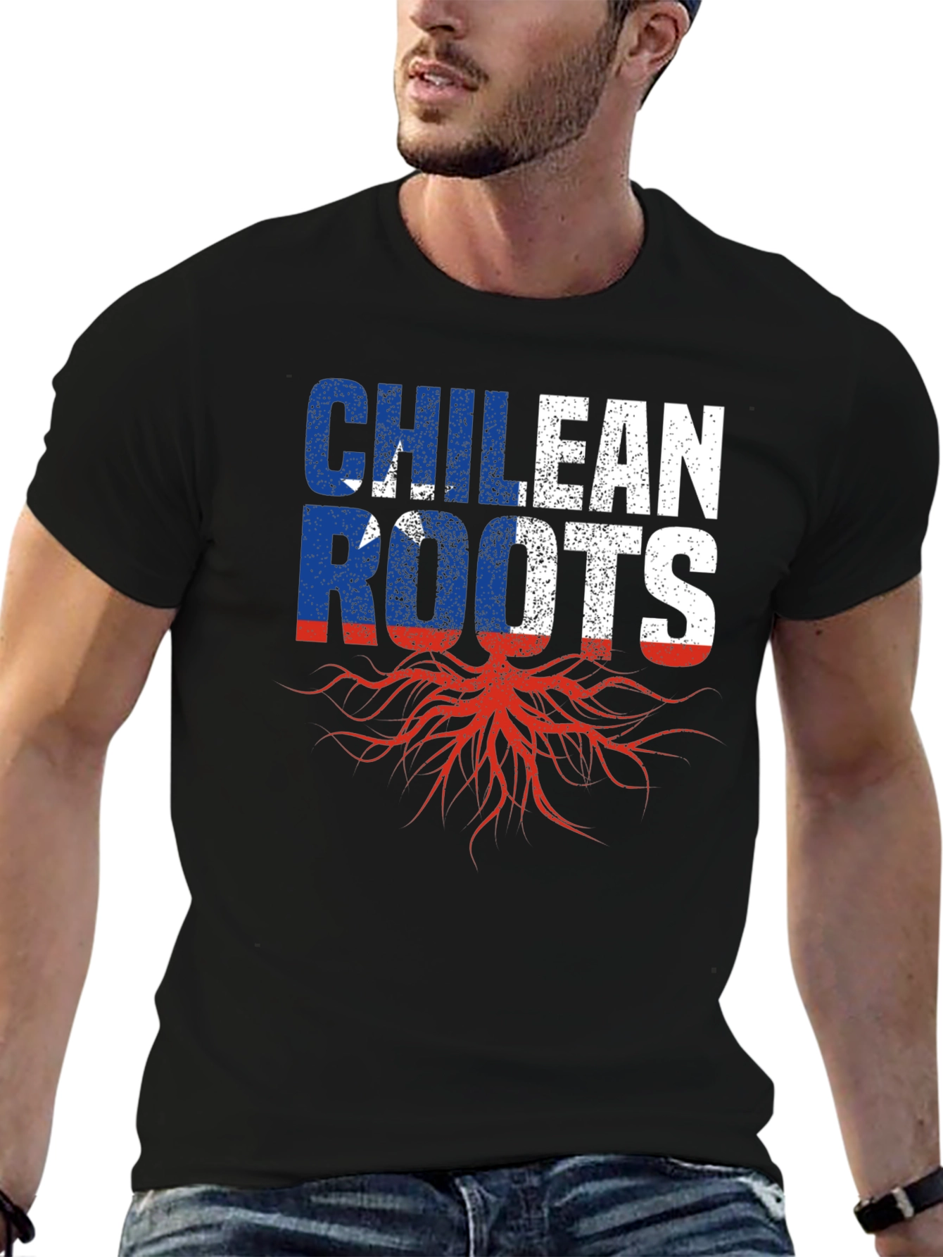 Chilean Roots Graphic T-Shirt - Black
