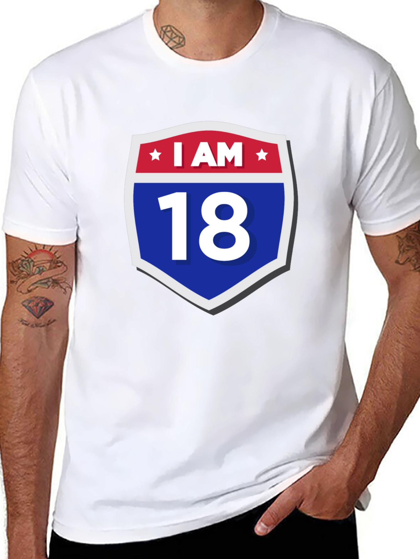 I AM 18 T-Shirt - Birthday Gift Tee