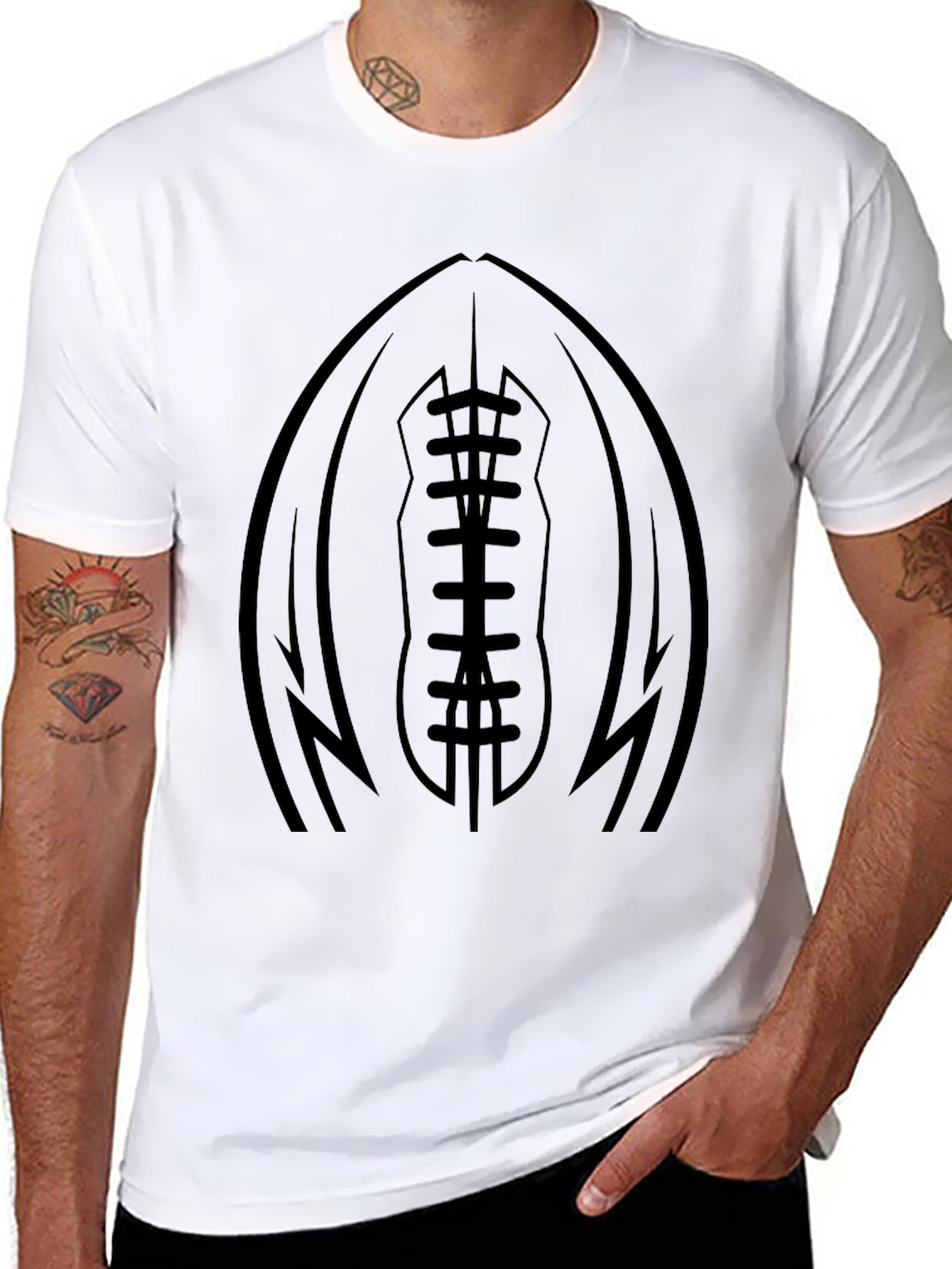 Football Graphic Tee - Sport Fan Apparel