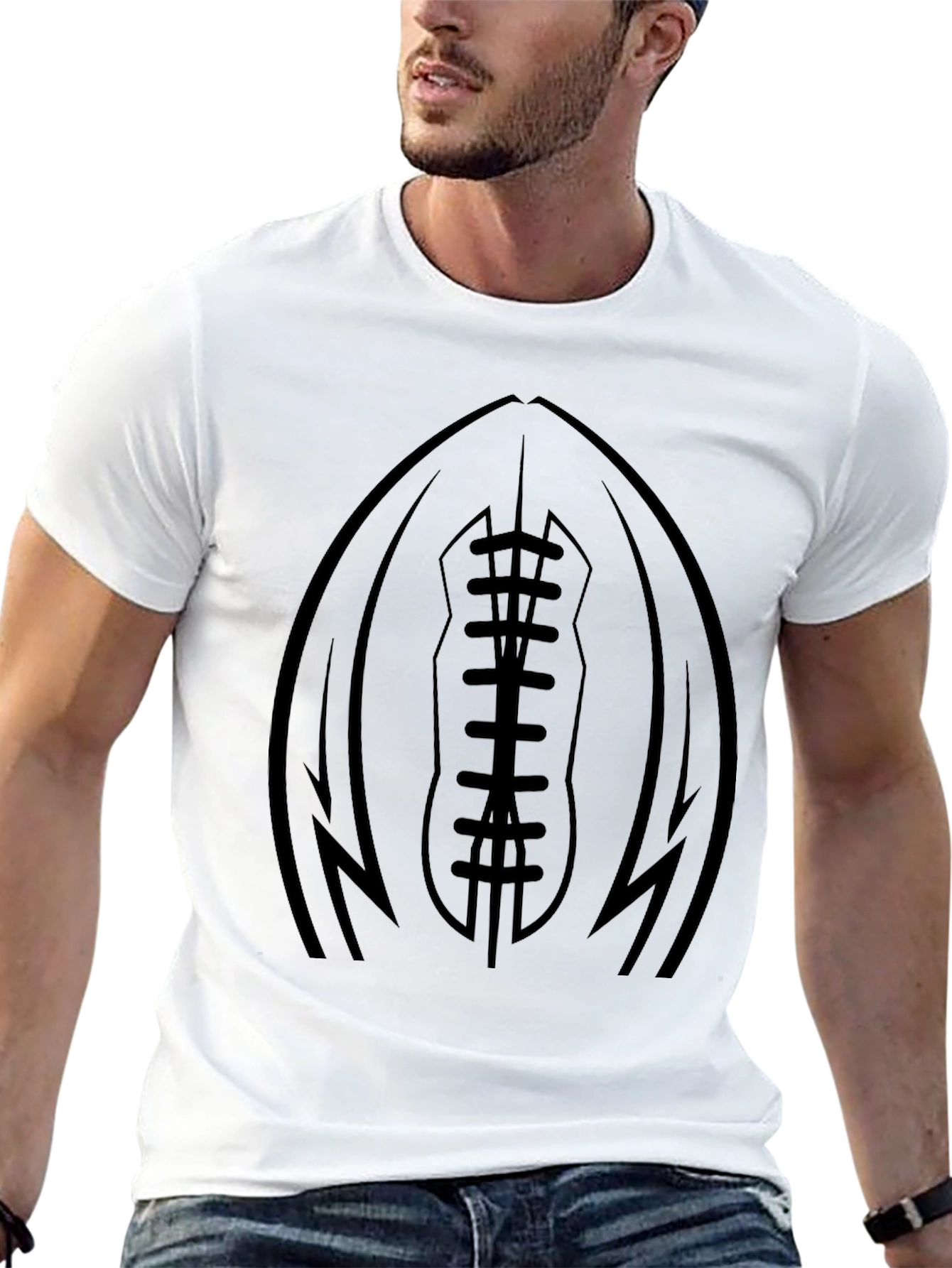 Football Graphic Tee - Sport Fan Apparel