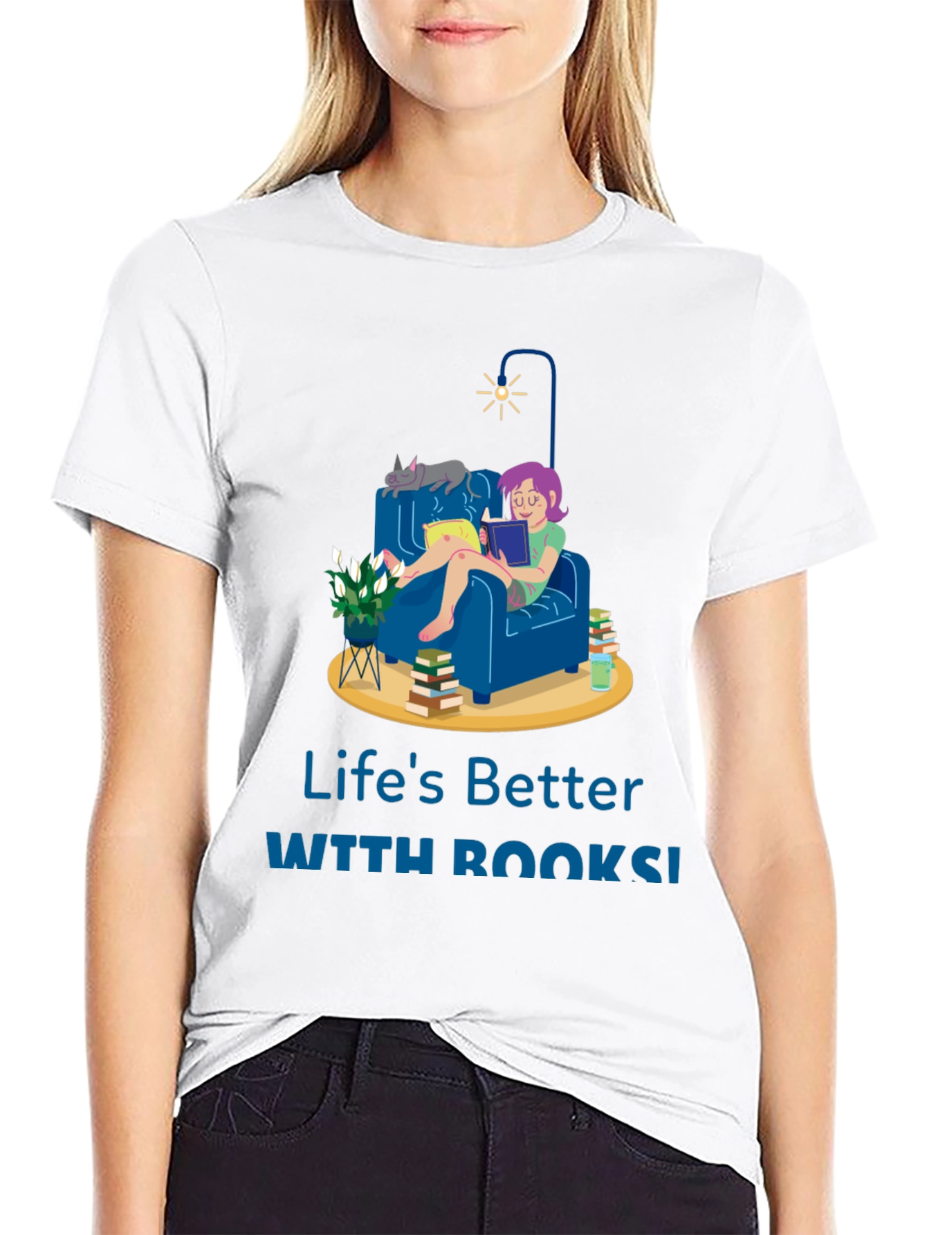 Lifes Better with Books T-Shirt