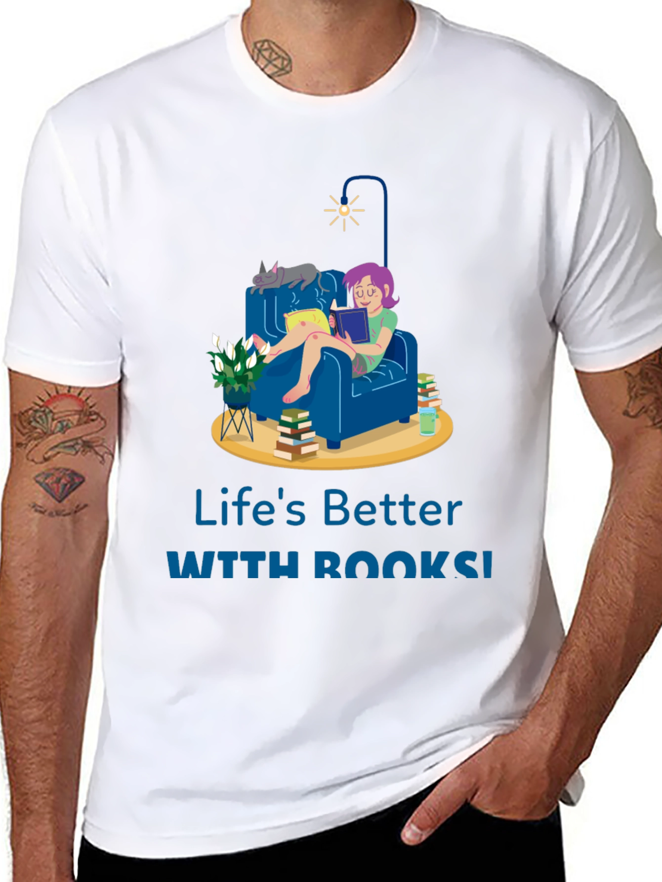 Lifes Better with Books T-Shirt