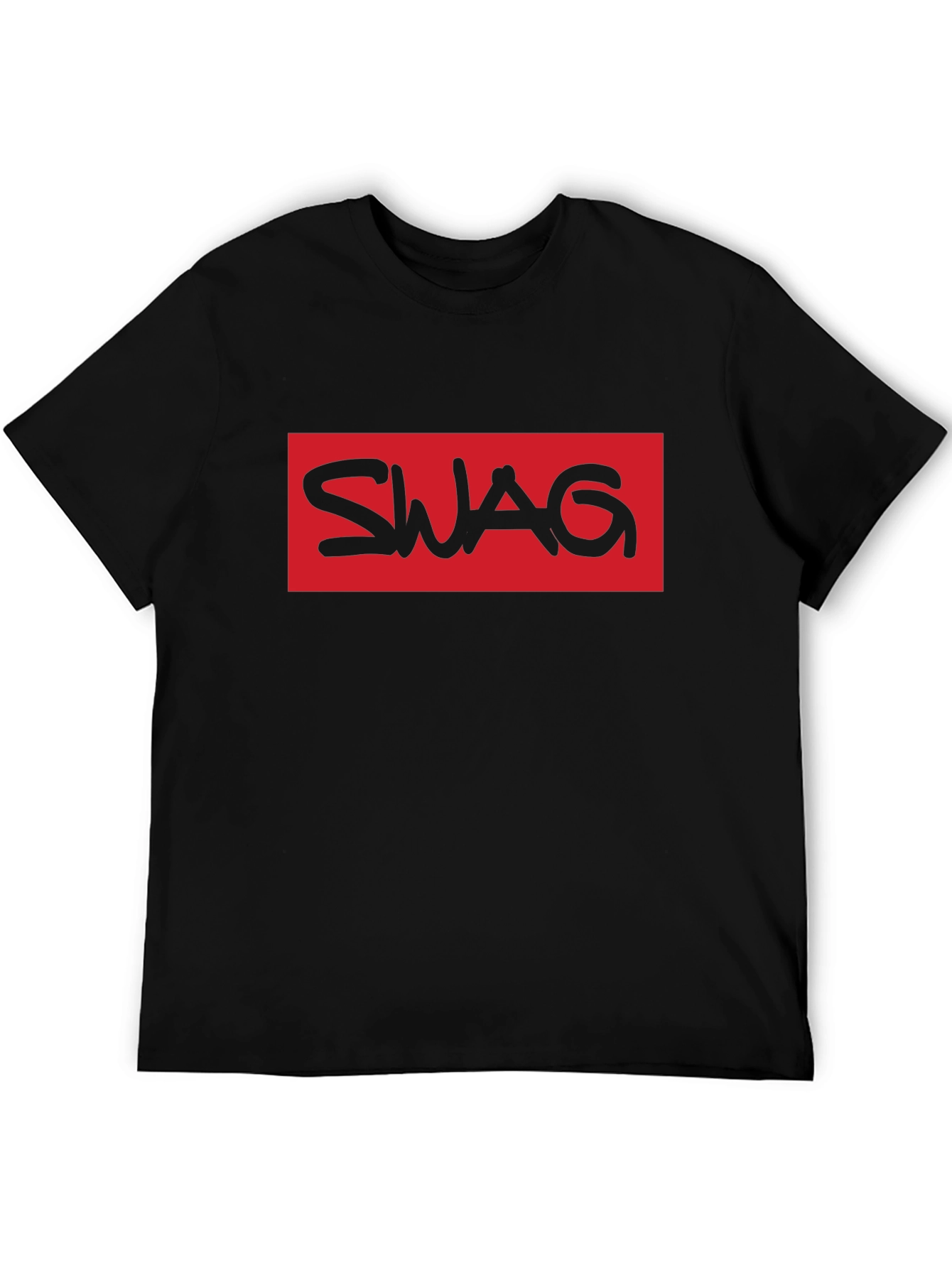 Swag Graphic T-Shirt - Black - Mens Fashion Tee