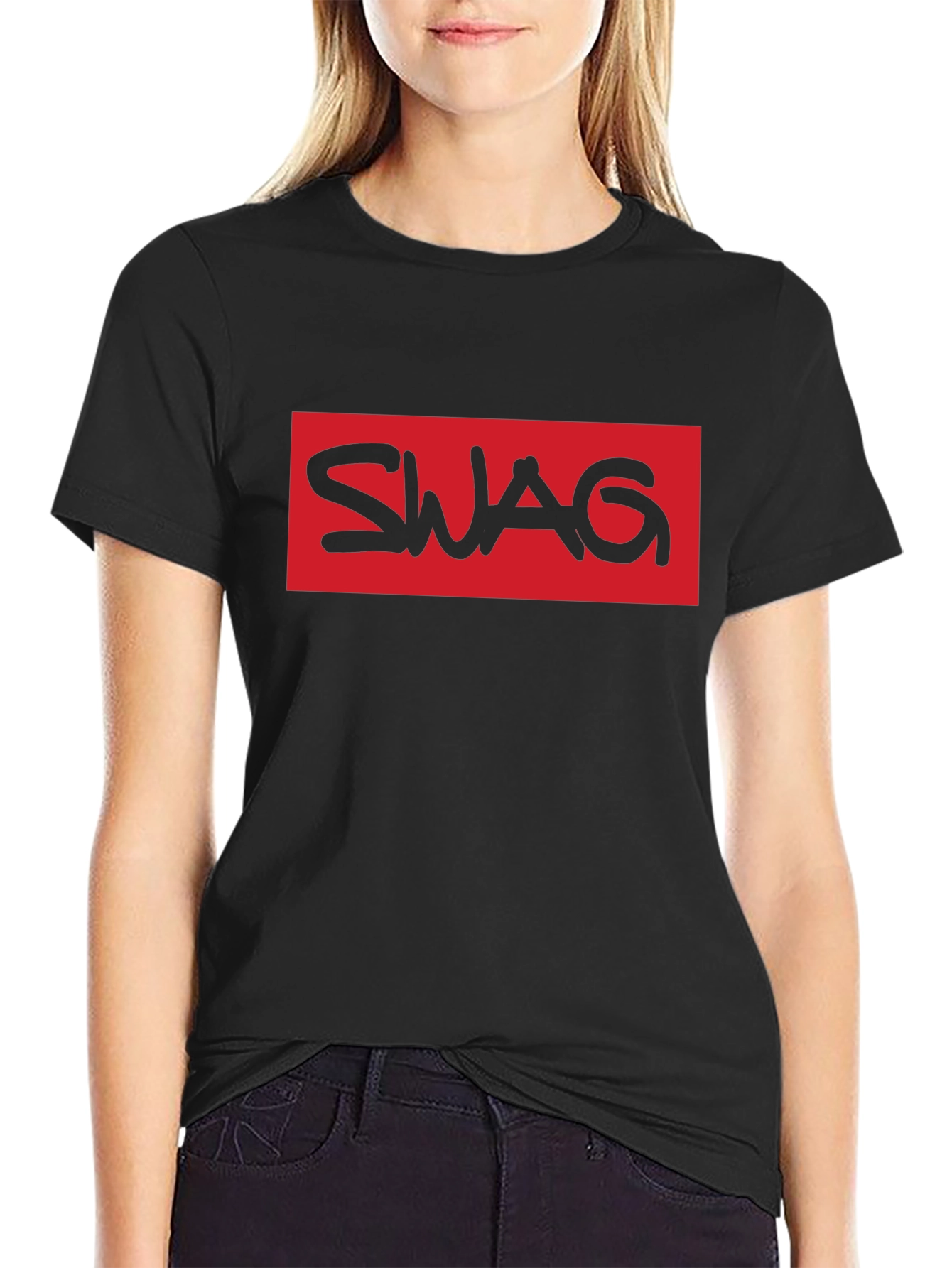 Swag Graphic T-Shirt - Black - Mens Fashion Tee