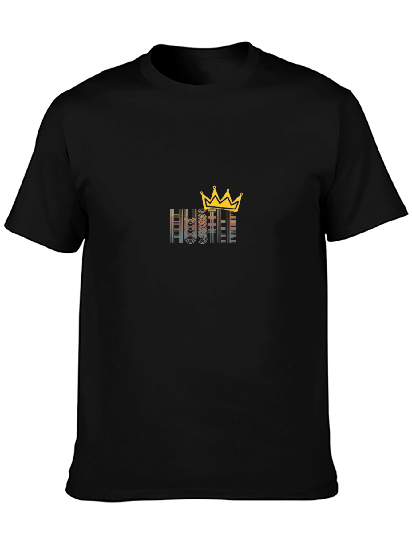 Hustle King Graphic Tee - Black