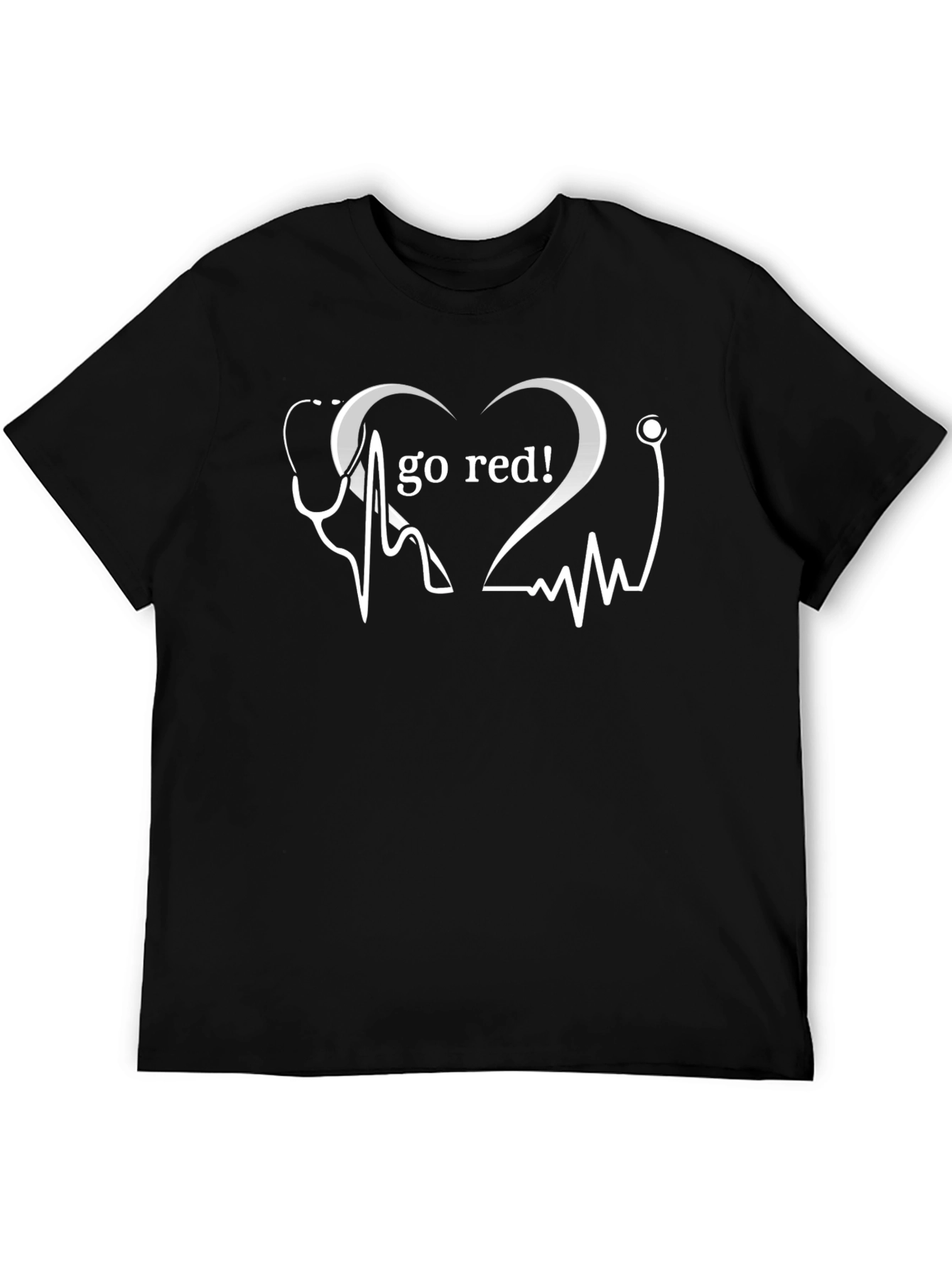 Go Red Heartbeat T-Shirt - Medical Support