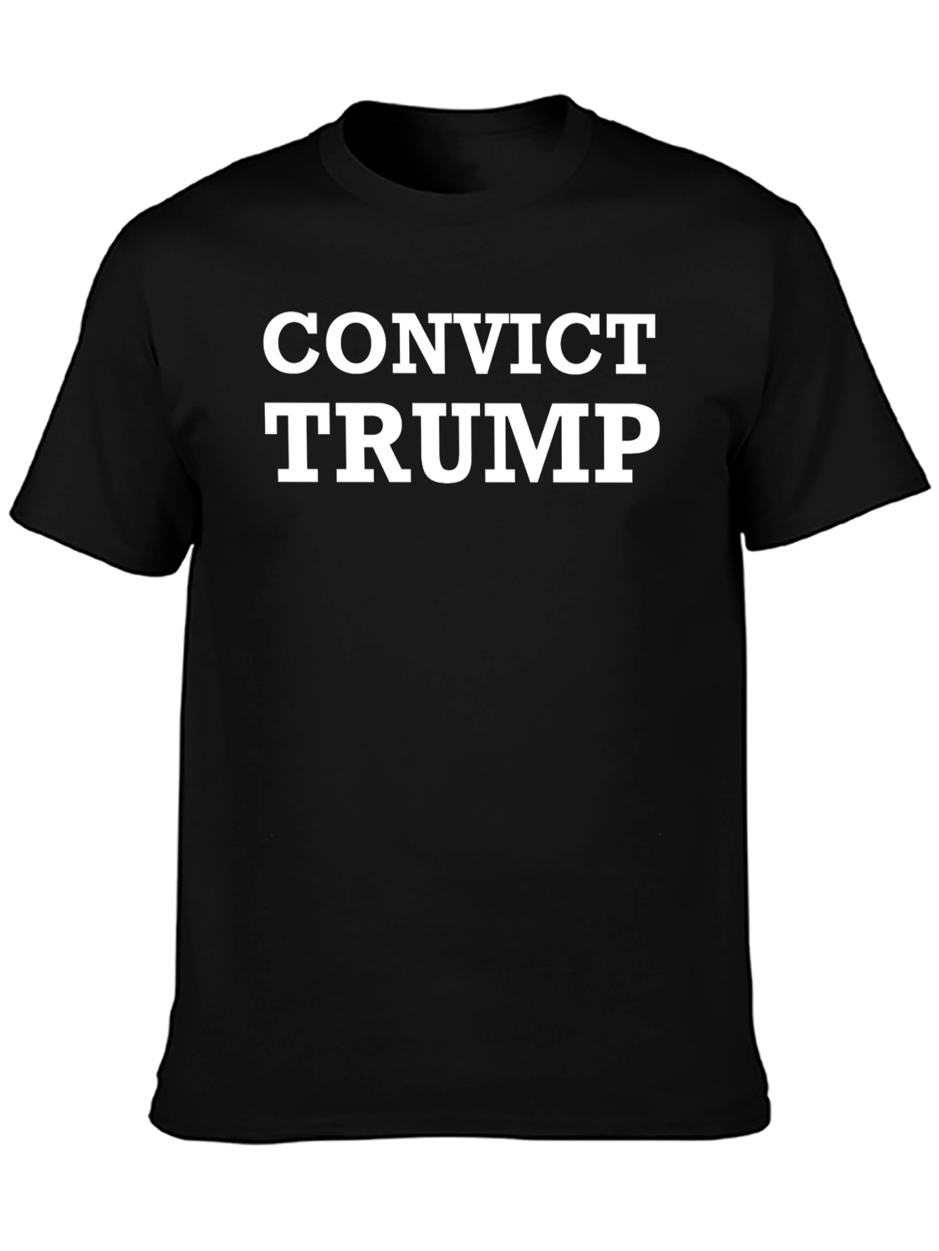 Convict Trump Black Graphic T-Shirt