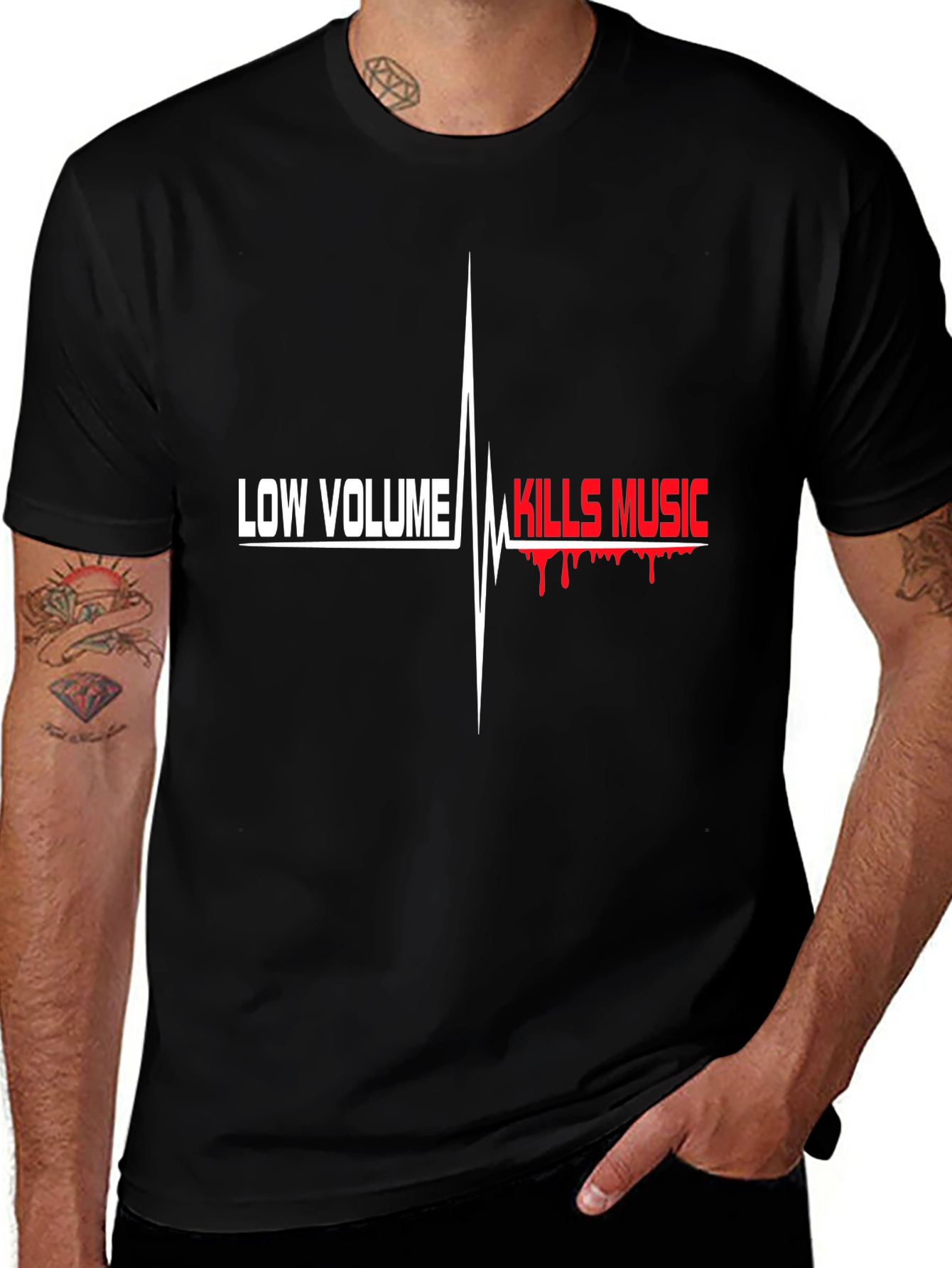 Low Volume Kills Music Graphic T-Shirt