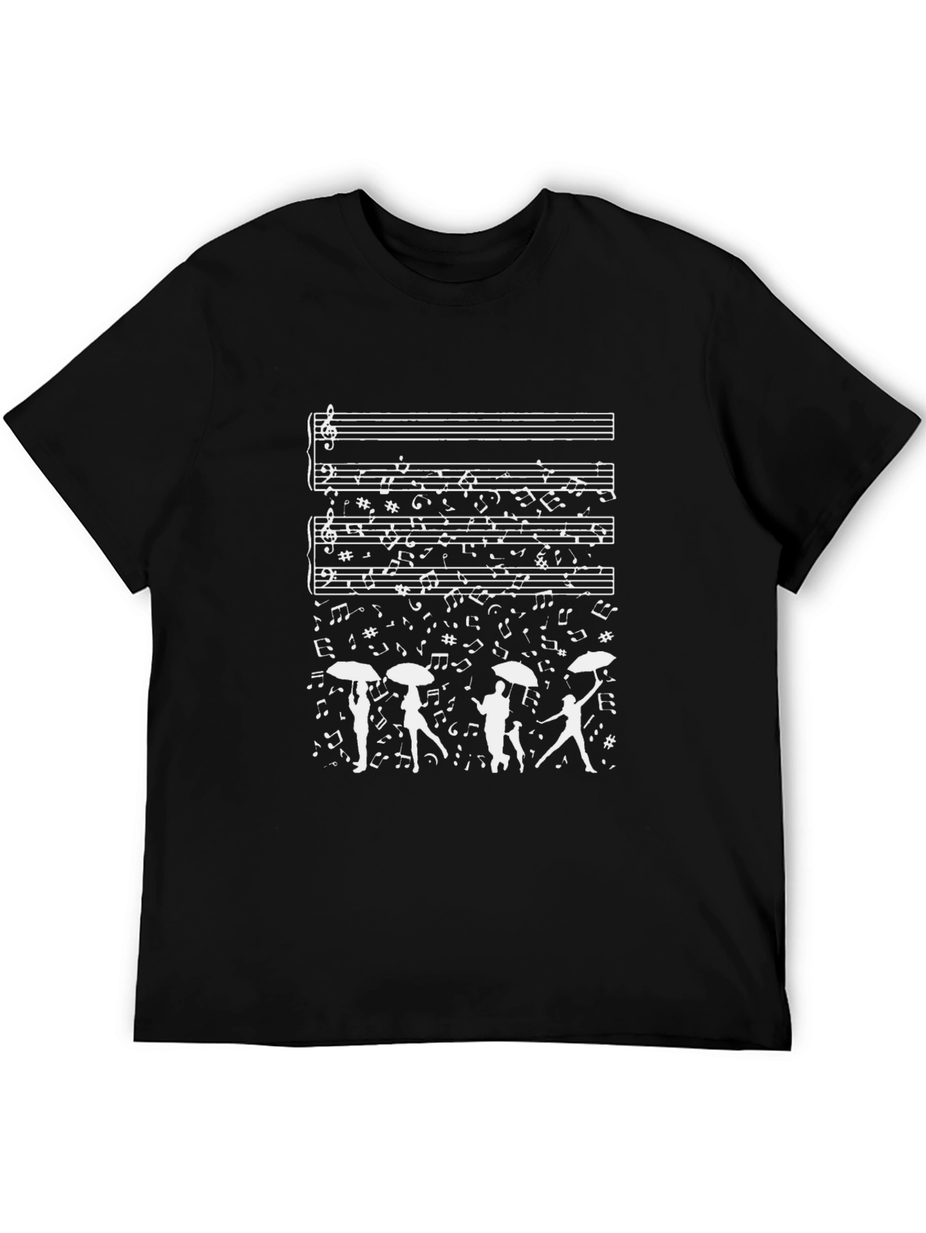 Musical Rain Black T-Shirt