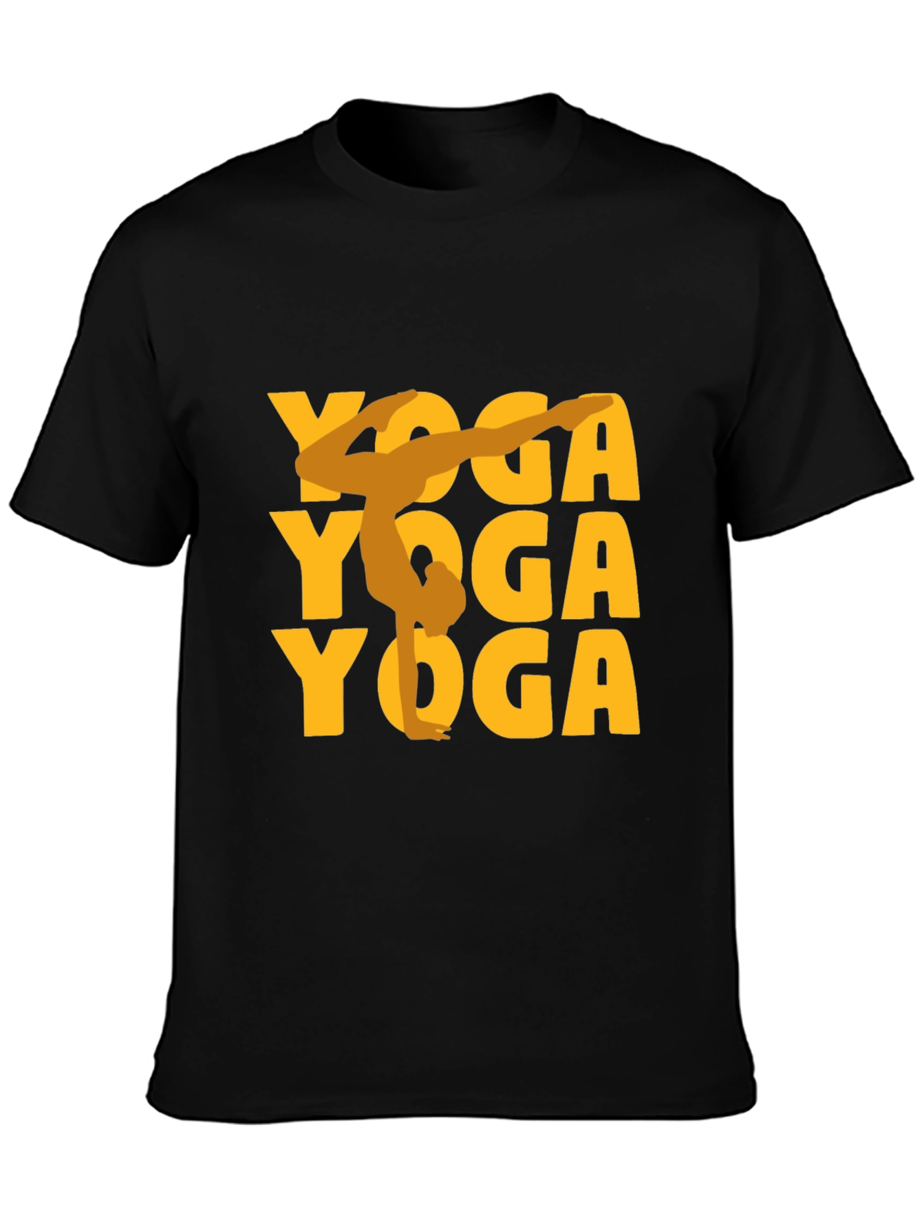 Yoga Pose Graphic Print T-Shirt