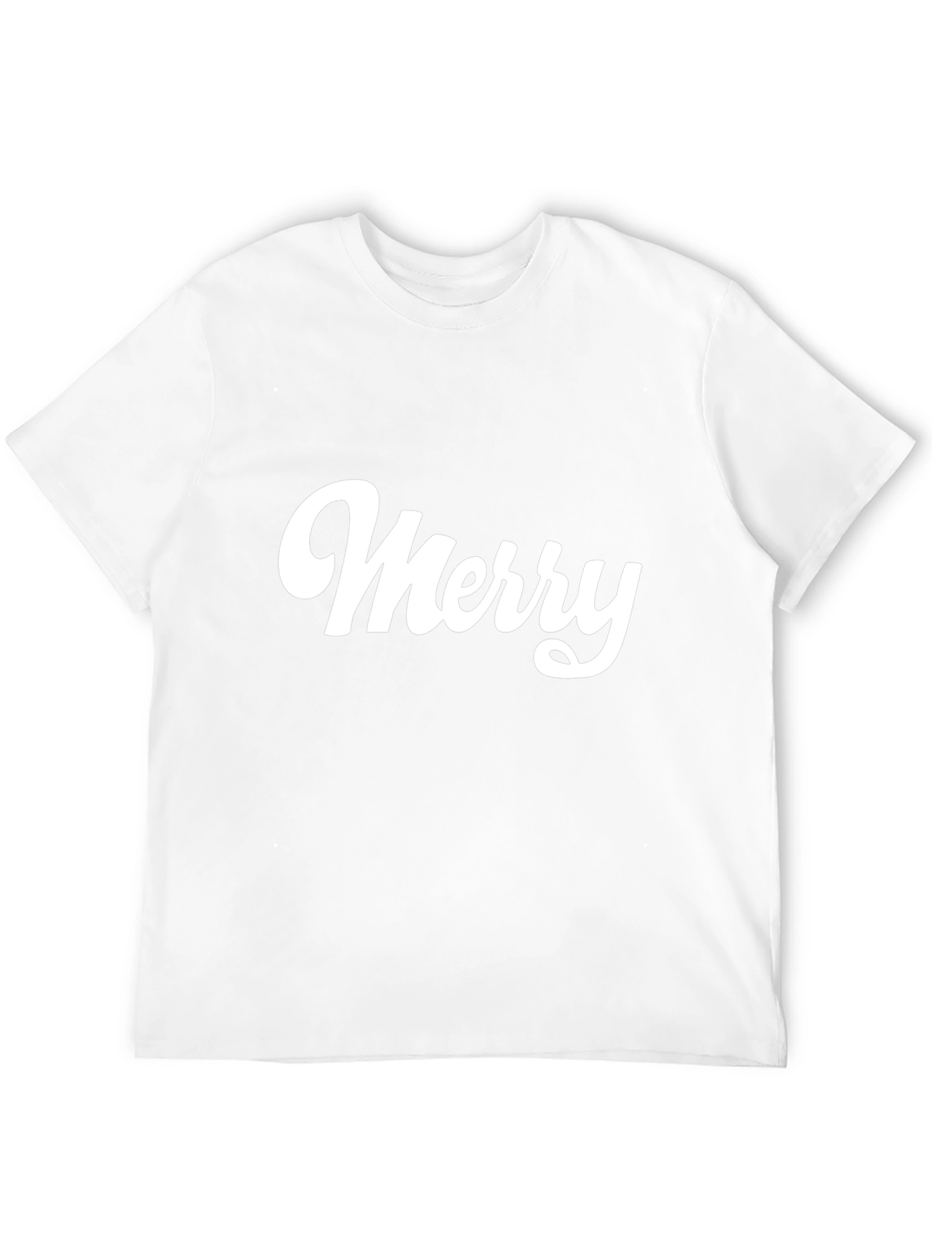 Merry Graphic Tee - Black Cotton T-Shirt